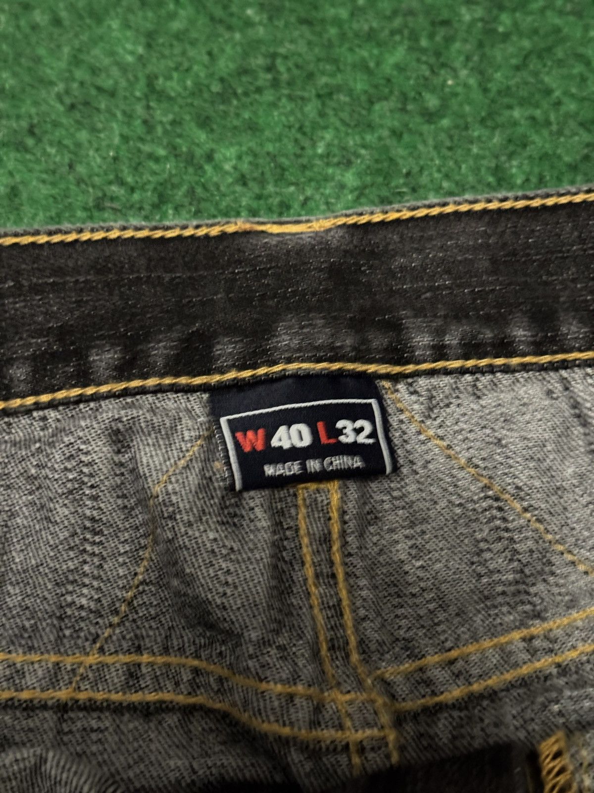 Coogi Y2K Coogi Baggy Hip Hop Embroidered Gold Black Denim Jeans Size US 40 / EU 56 - 6 Thumbnail