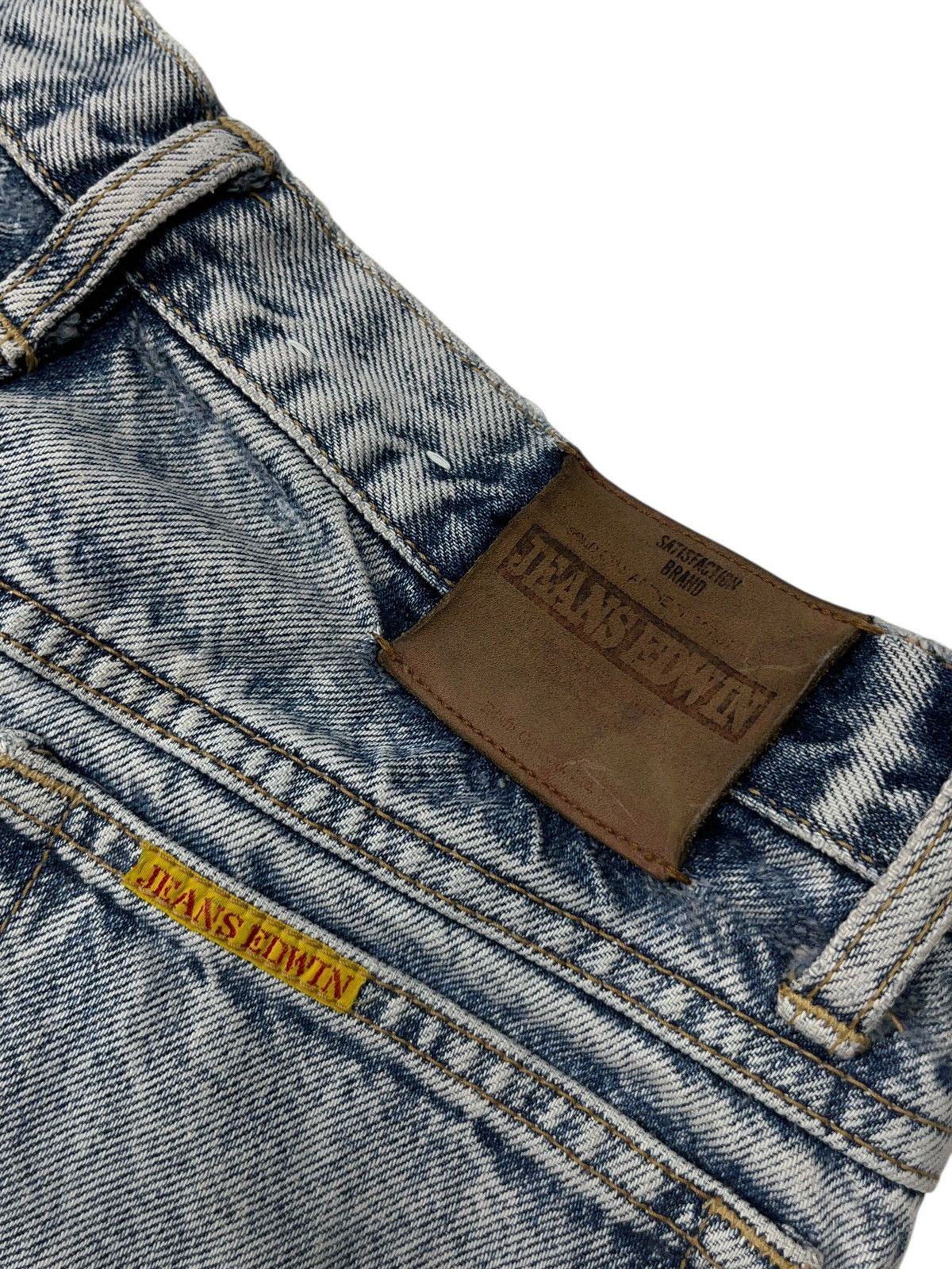 Edwin Vintage 80s Edwin Washed Denim Jeans Distressed Scovill Size US 32 / EU 48 - 16 Thumbnail