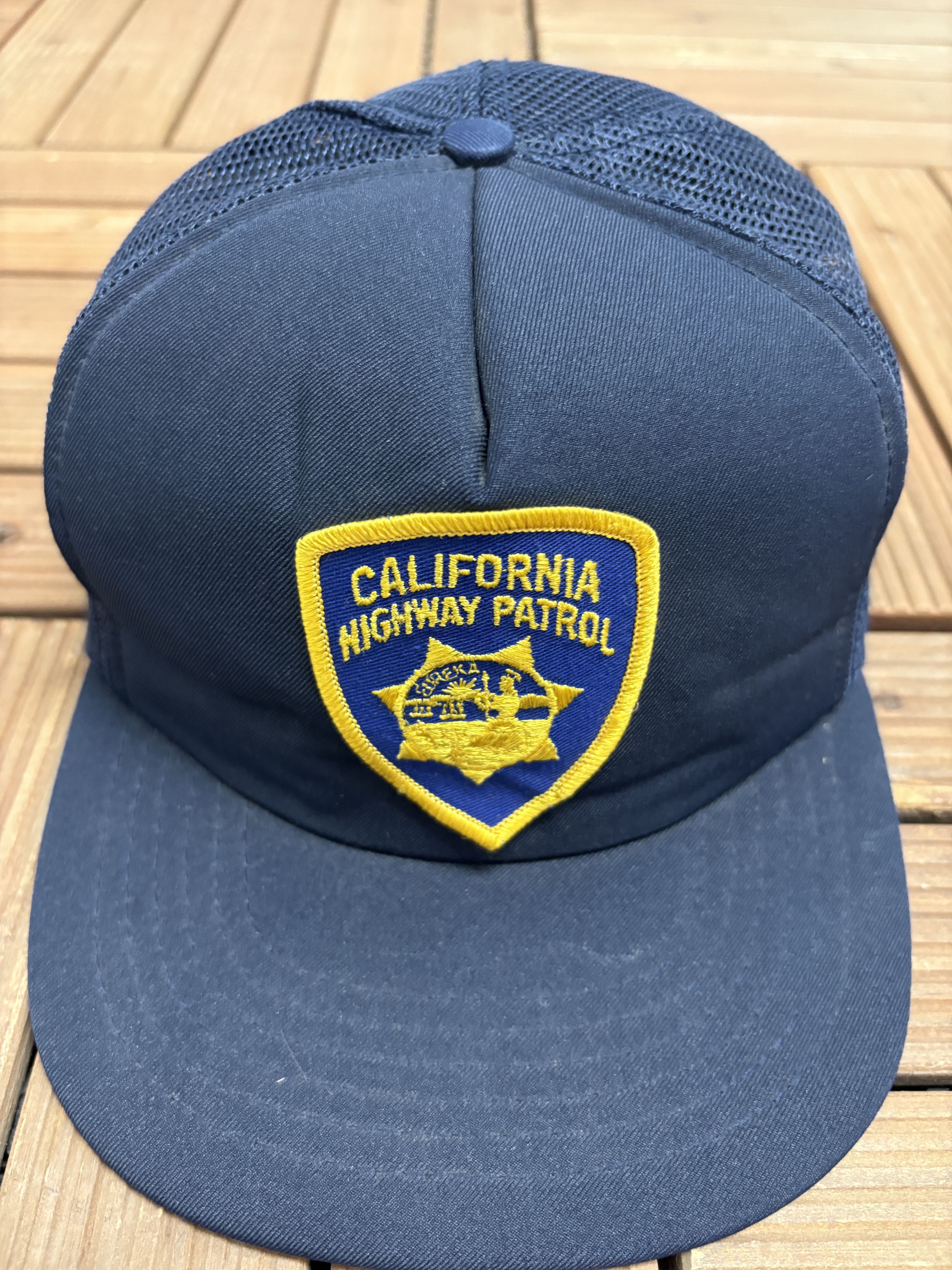 Vintage California Highway Patrol Vintage Trucker Snap Back Hat Size ONE SIZE - 3 Thumbnail