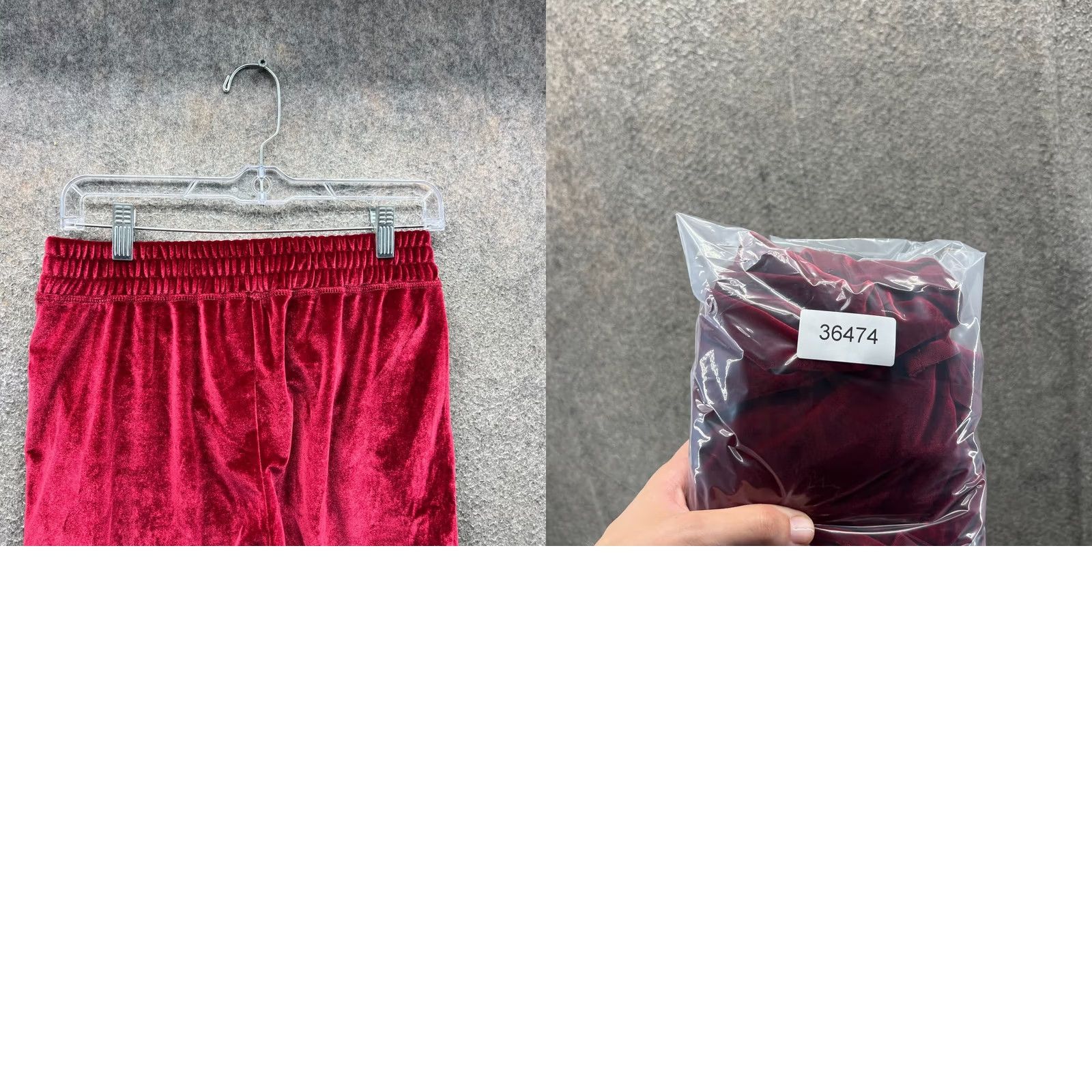 Fabletics Fabletics Velour Jogger Pants Women Small Red Velvet Lounge High Rise Soft Regular Inseam 28 in Pockets Jogger Size 28" / US 6 / IT 42 - 8 Thumbnail