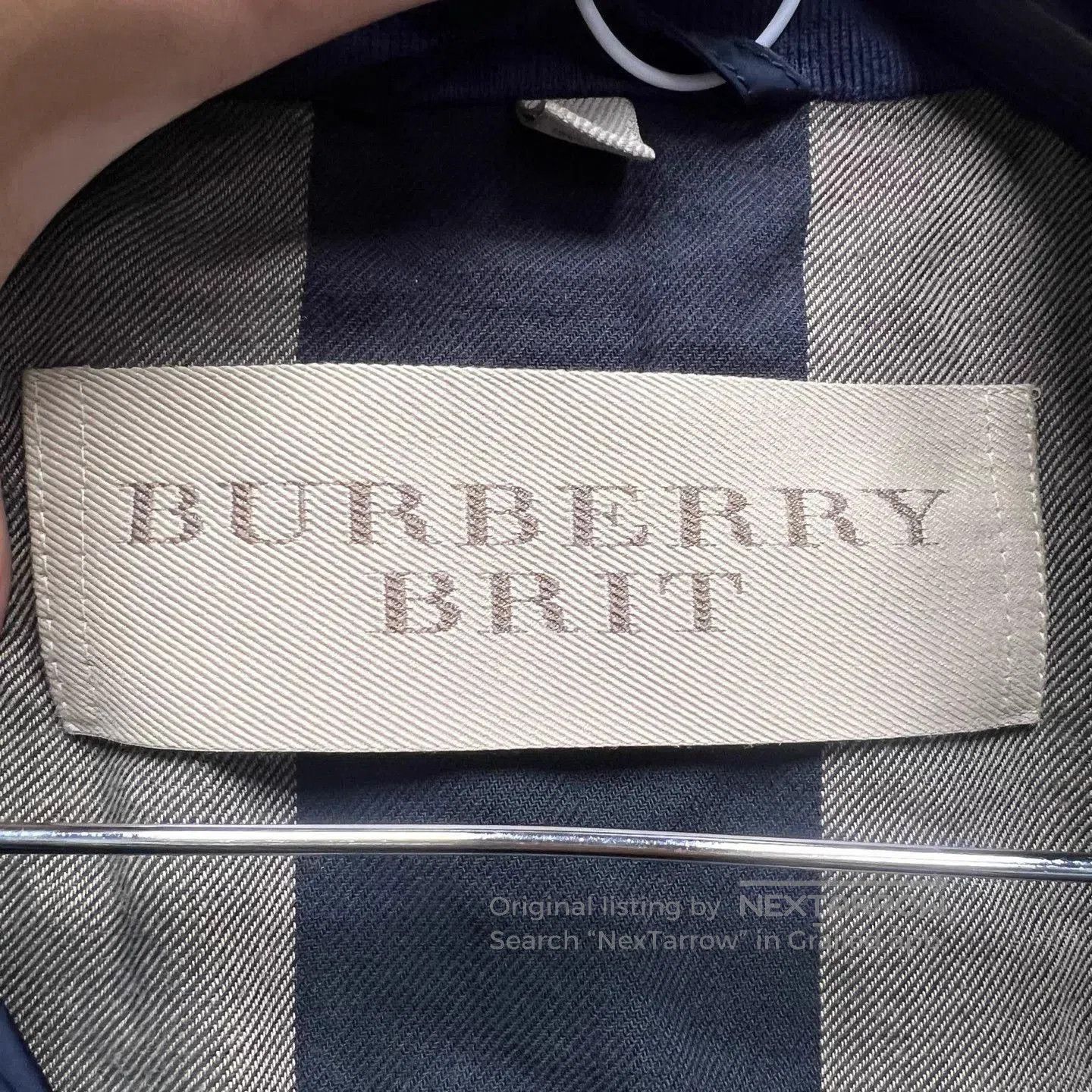 Burberry Blue Lightweight Zip-Up Jacket. Size US L / EU 52-54 / 3 - 3 Thumbnail