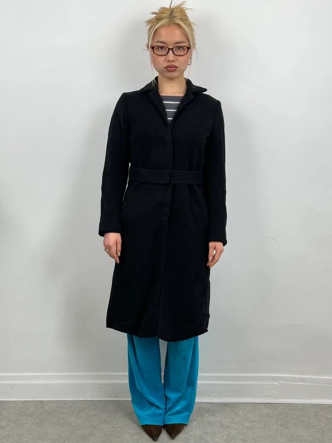 Dries Van Noten Dries Van Noten Black Classy Wool Trench Coat Size S / US 4 / IT 40 - 1 Thumbnail