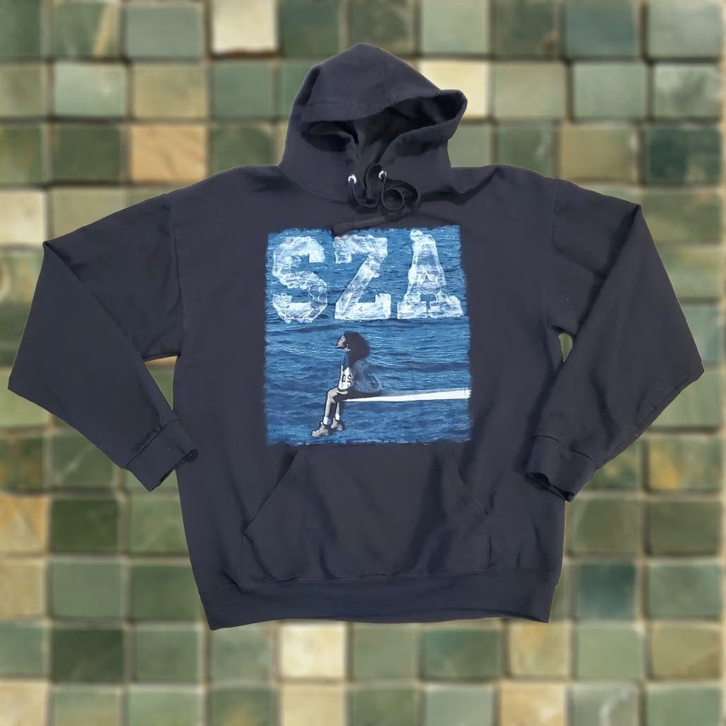 Fruit Of The Loom Fruit of the Loom Sza SOS Good Days Concert Tour 2023 Double Sided Graphic Hoodie L Black Mens Size US L / EU 52-54 / 3 - 1 Thumbnail