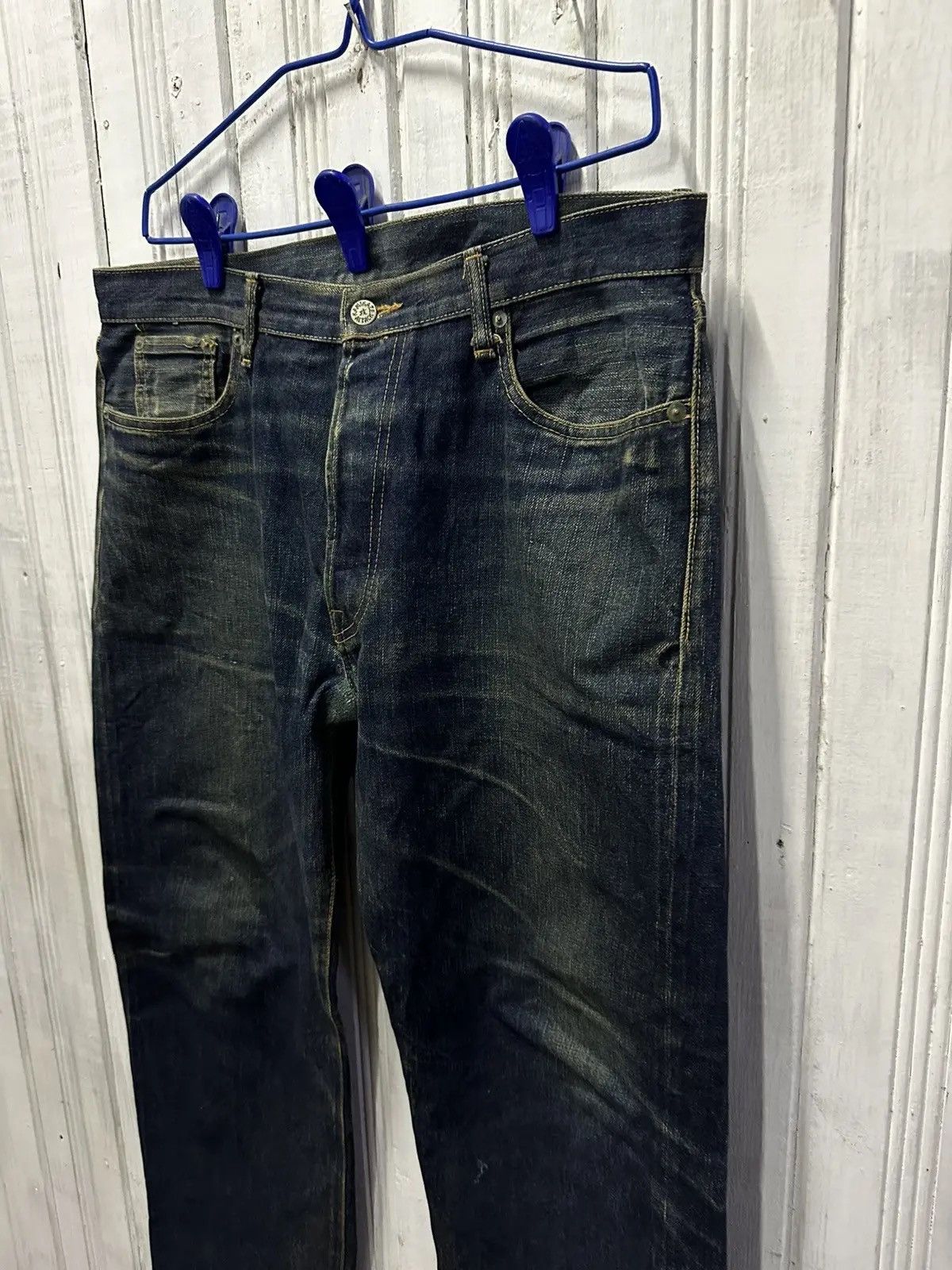 Kamikaze Attack SICKSS! Redline KAMIKAZE ATTACK Selvedge Mudwash Denim Pants Size US 35 - 5 Thumbnail