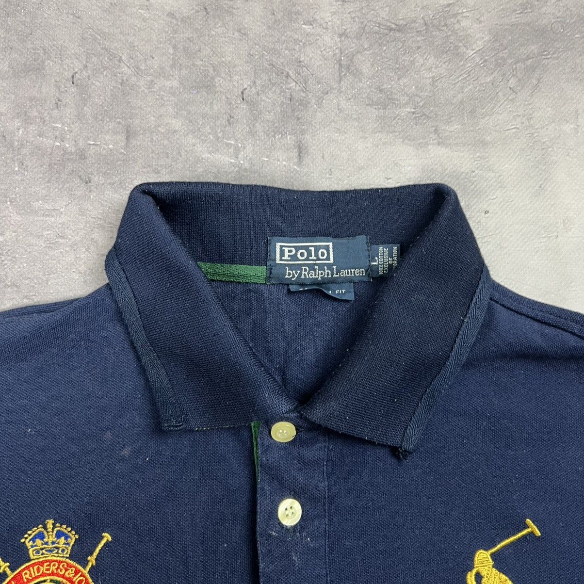 Vintage Rare! Polo Ralph Lauren County Embroidered Big Logo 2 90s Size US L / EU 52-54 / 3 - 7 Thumbnail