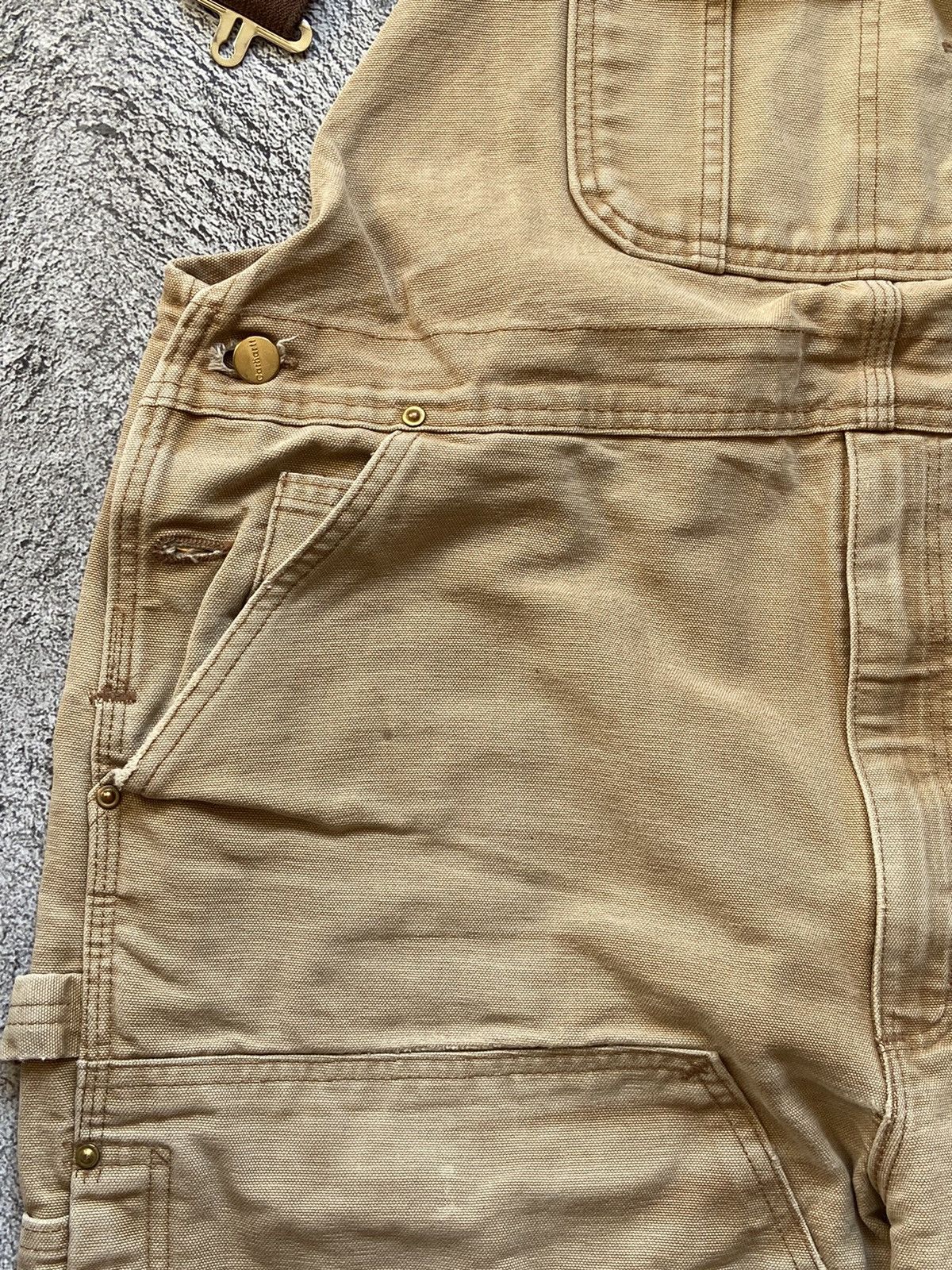 Carhartt × Vintage Vintage 80s Carhartt Archival Faded Distressed Overall Size US 40 / EU 56 - 14 Thumbnail