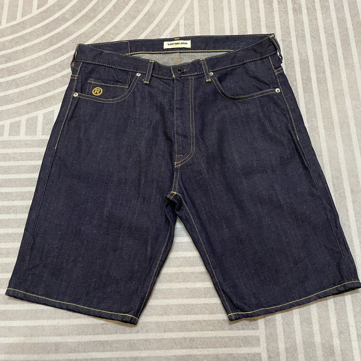 Bape BAPE Bathing Ape Denim Shorts Size US 33 - 2 Thumbnail
