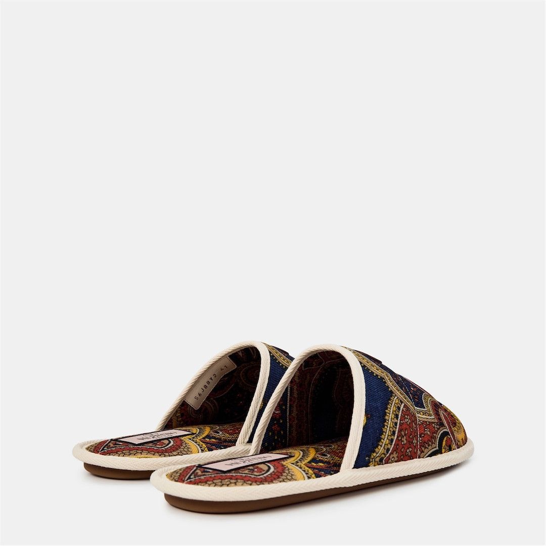 Valentino o1g2r1mq0526 Chambre Print Flat Mules in Multicolor Size US 8 / EU 41 - 5 Thumbnail