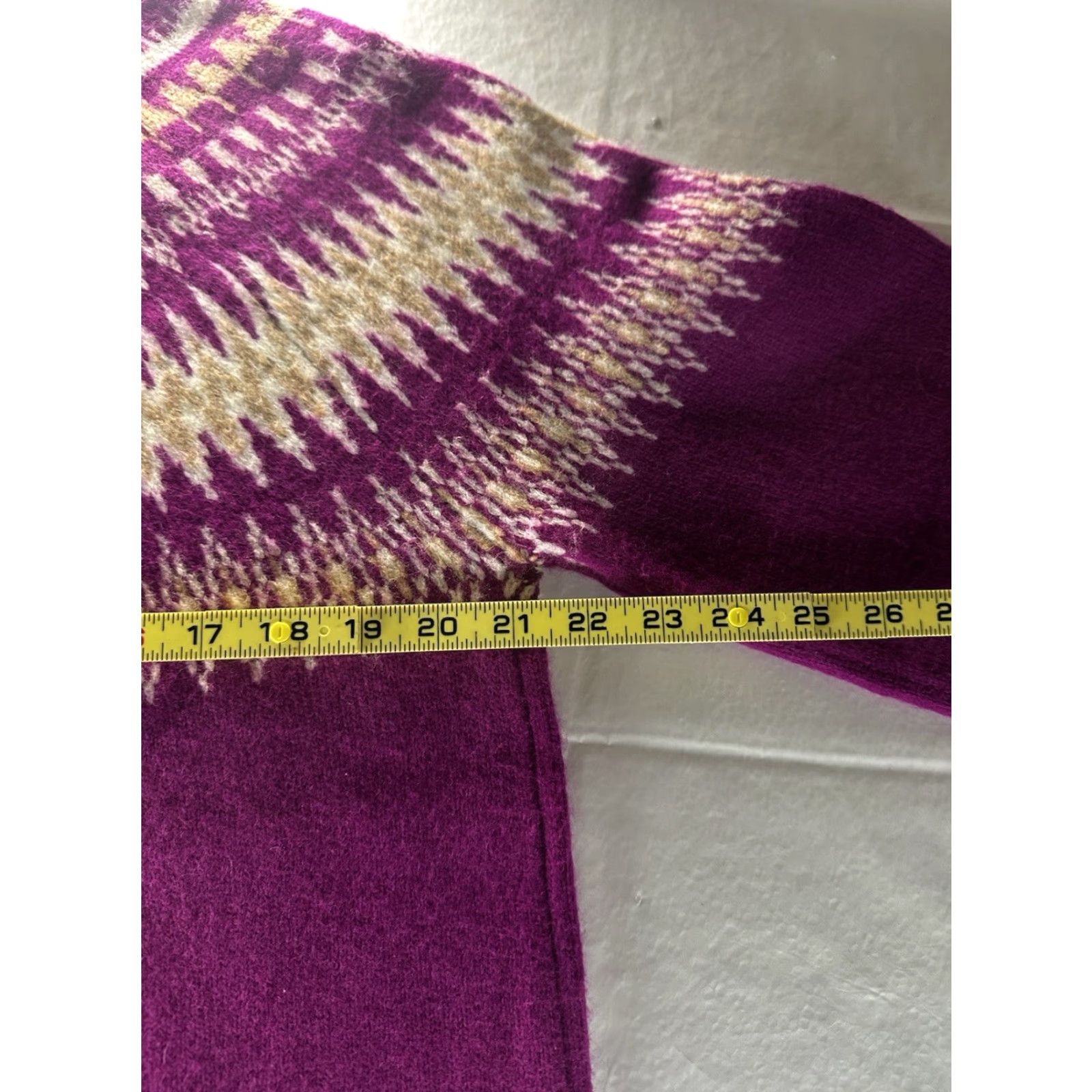 Loft LOFT Pink Multi Color Fair Isle Mock Neck Sweater Womens XL Pullover Knit Size XL / US 12-14 / IT 48-50 - 6 Thumbnail