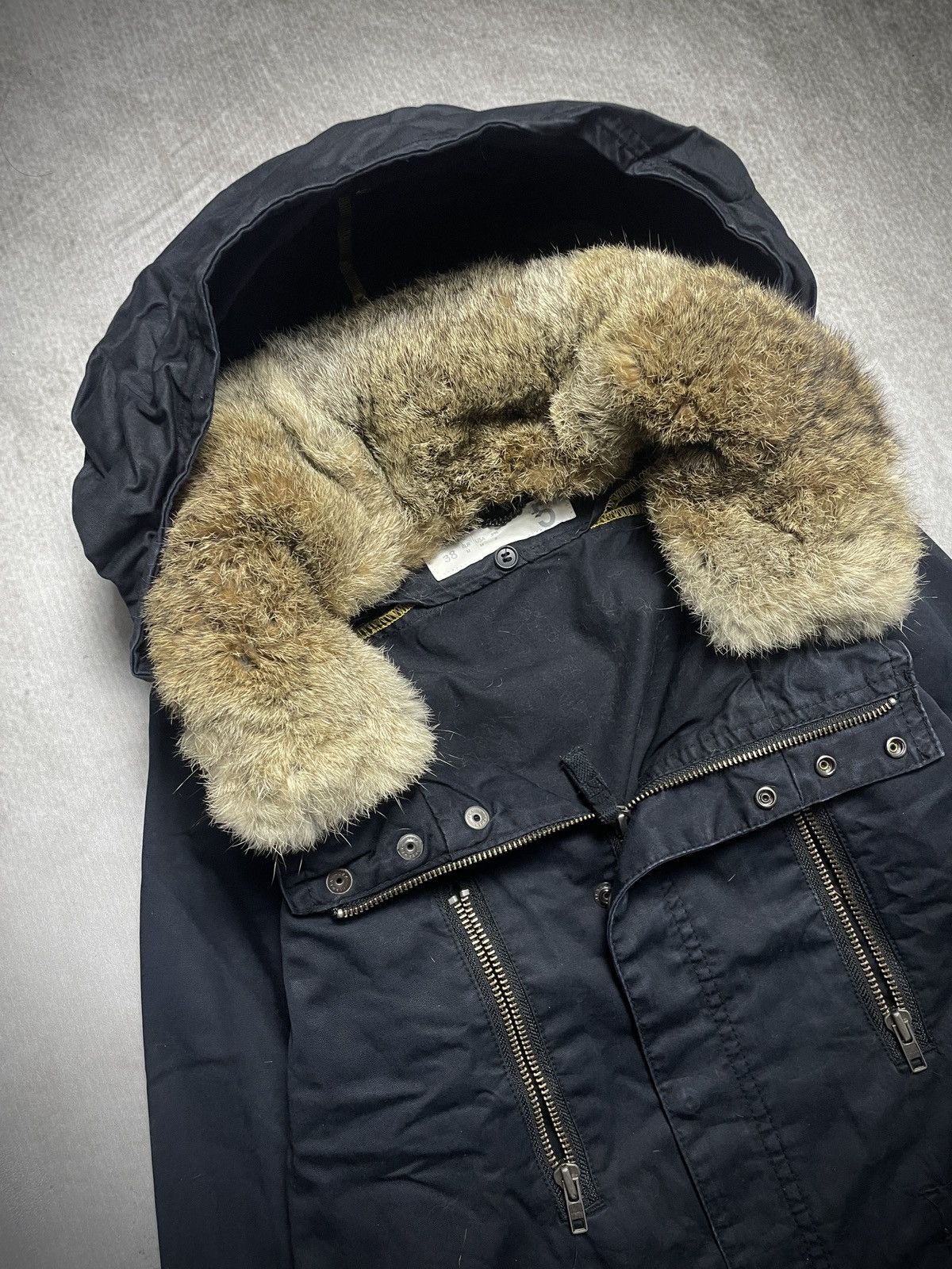 Japanese Brand 2000’s Five 5 - Archive Apocalypse Fur Rabbit Bono Parka Size US M / EU 48-50 / 2 - 3 Thumbnail