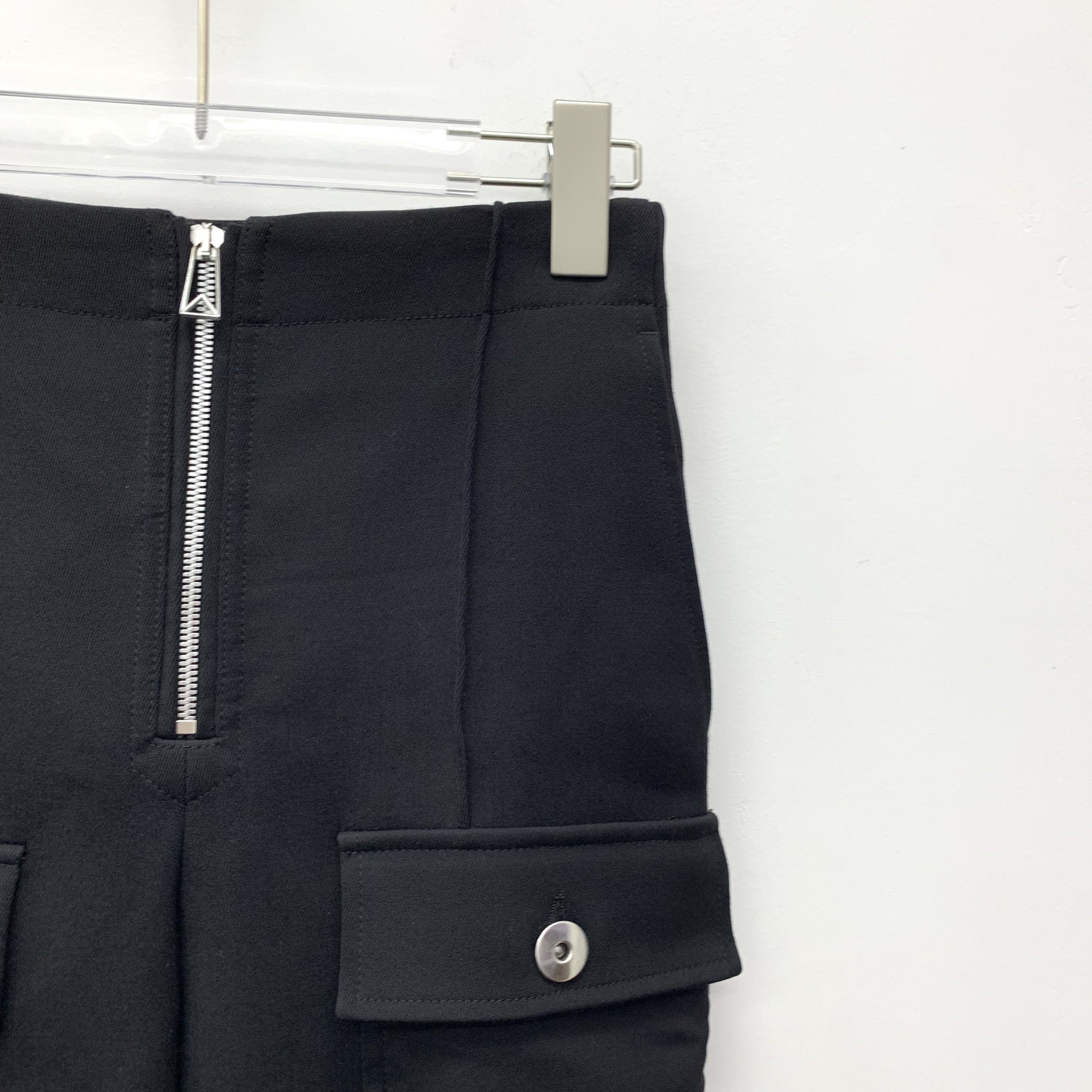Bottega Veneta Bottega Veneta Black Wool Workwear Casual Trousers (Size XS) Size 25" / US 0 / IT 36 - 7 Thumbnail