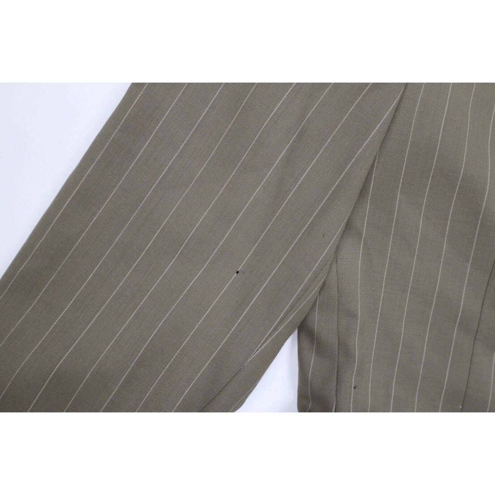 Vintage Vintage 70s Streetwear 2 Piece Pinstriped Suit Wedding Size 44R - 7 Thumbnail