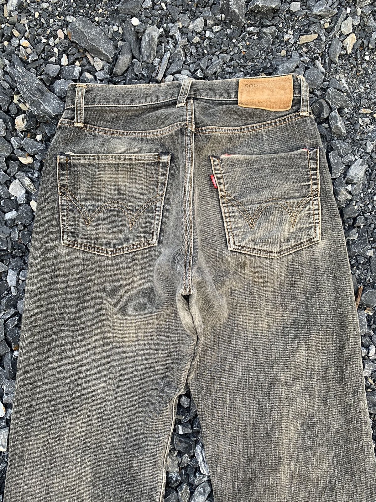 Kapital VINTAGE EDWIN 505s SELVEDGE FADED JAPANESE DISTRESSED DENIM Size US 28 / EU 44 - 8 Thumbnail