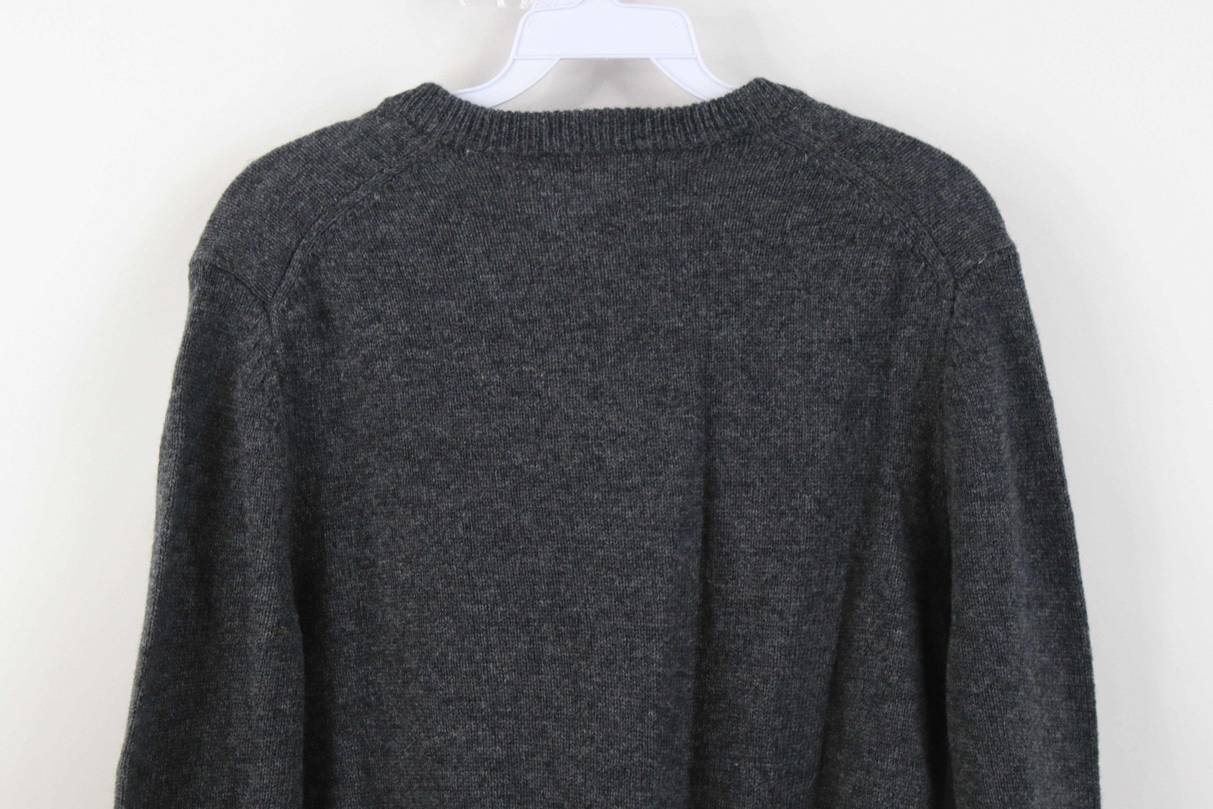 Vintage WoolOvers Wool Overs Wool Knit V-Neck Sweater Heather Gray Size US S / EU 44-46 / 1 - 8 Thumbnail