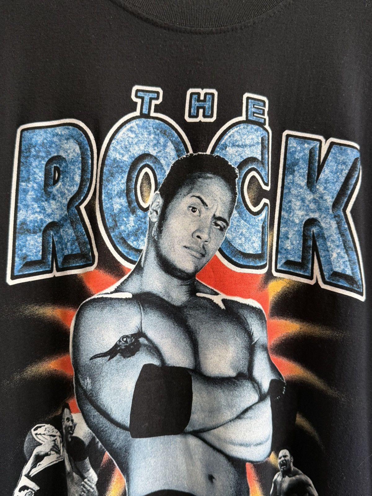 WWF Vintage 1999 The Rock WWF Wrestling Graphic T-Shirt Size US L / EU 52-54 / 3 - 5 Thumbnail