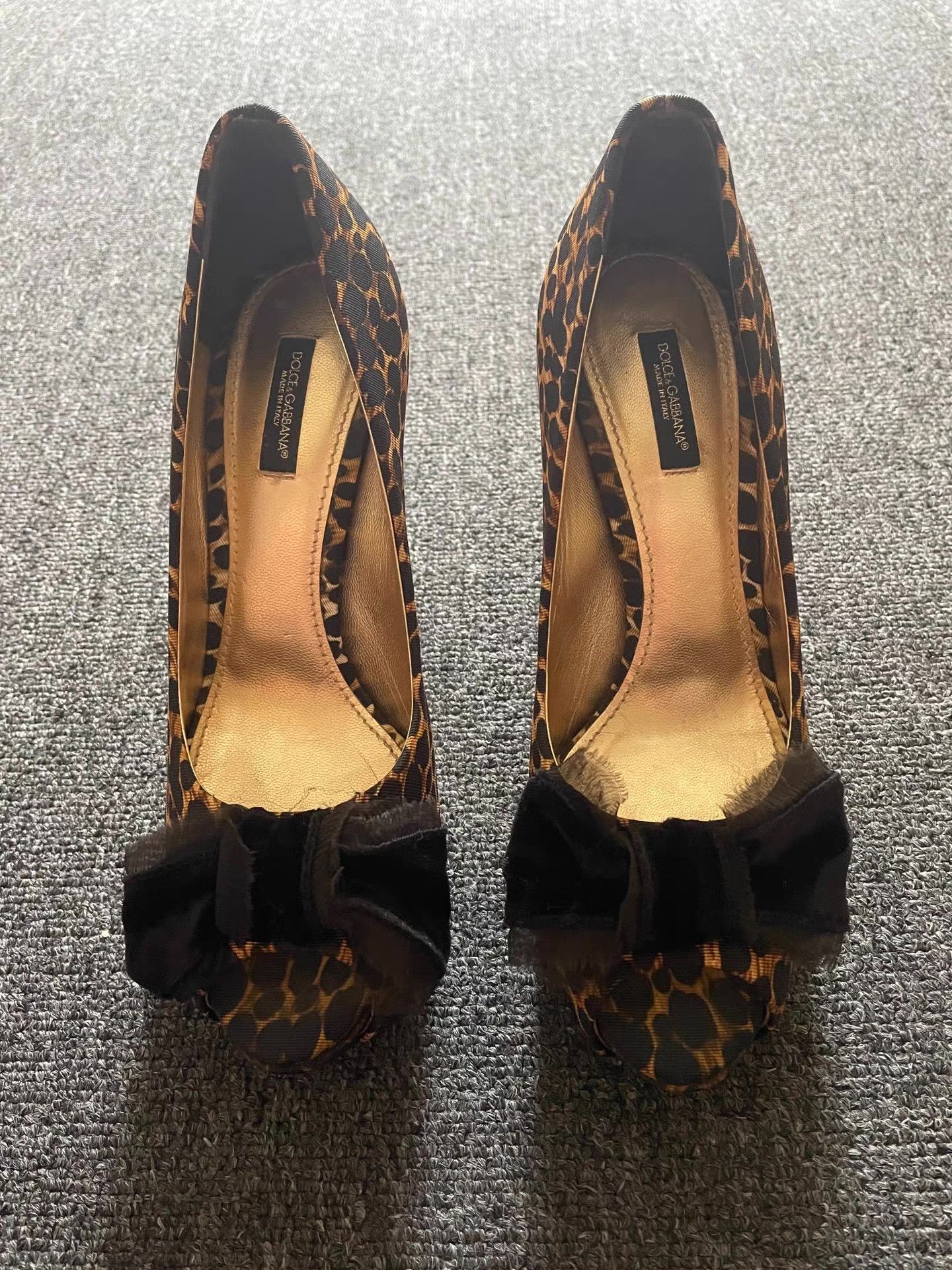 Dolce & Gabbana Dolce&Gabbana (D&G) Mainline Leopard Print High Heels Q4 Size US 8.5 / IT 38.5 - 3 Thumbnail