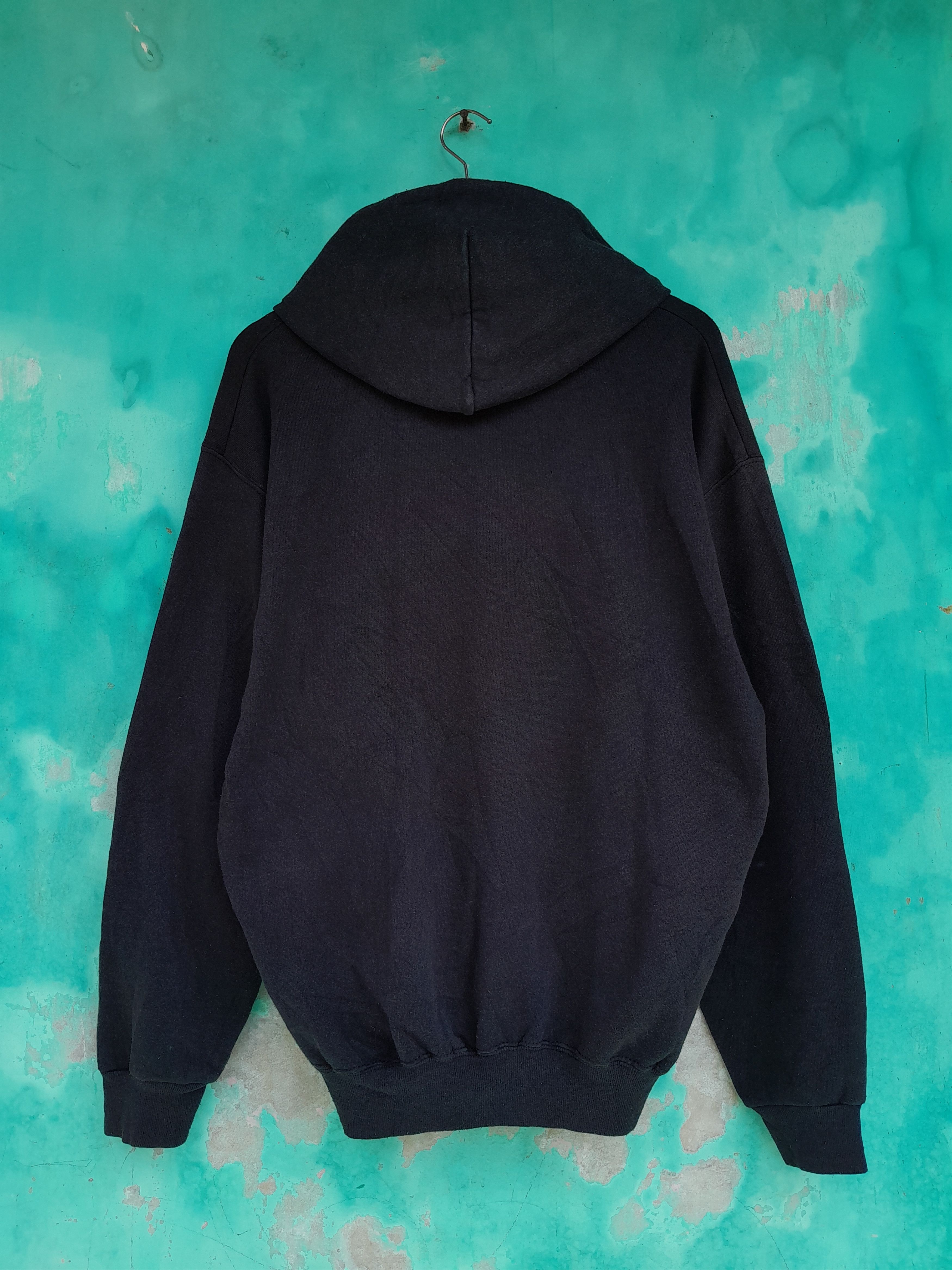 Tultex Vintage 90s TULTEX Blank zipper hoodie Size US L / EU 52-54 / 3 - 2 Thumbnail