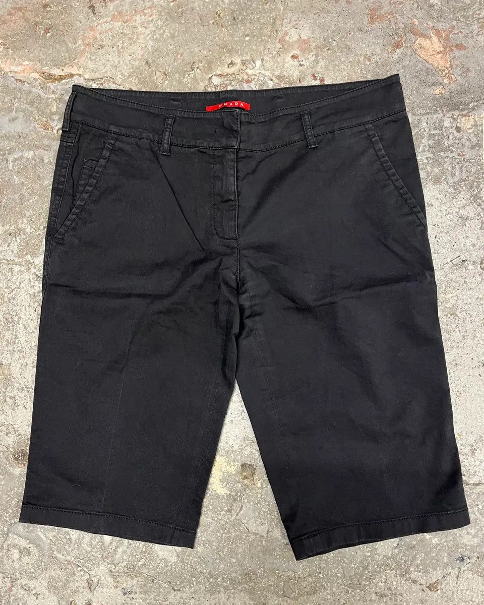 Prada 2000s Prada Faded Black Short Size US 31 - 1 Thumbnail