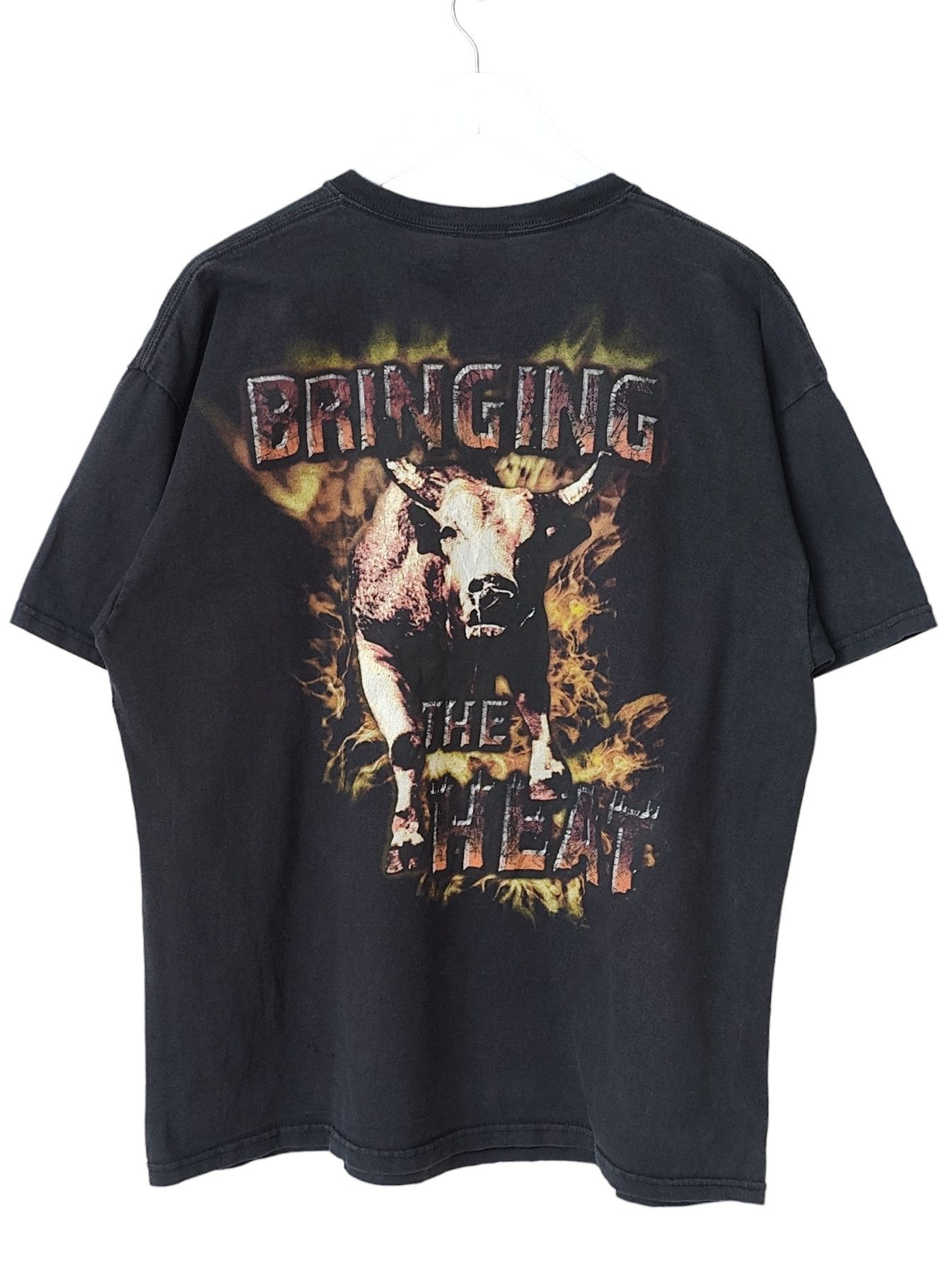 Vintage Bringing the Heat by Professional Bull Riders Vintage Tshirt Size US XL / EU 56 / 4 - 1 Thumbnail