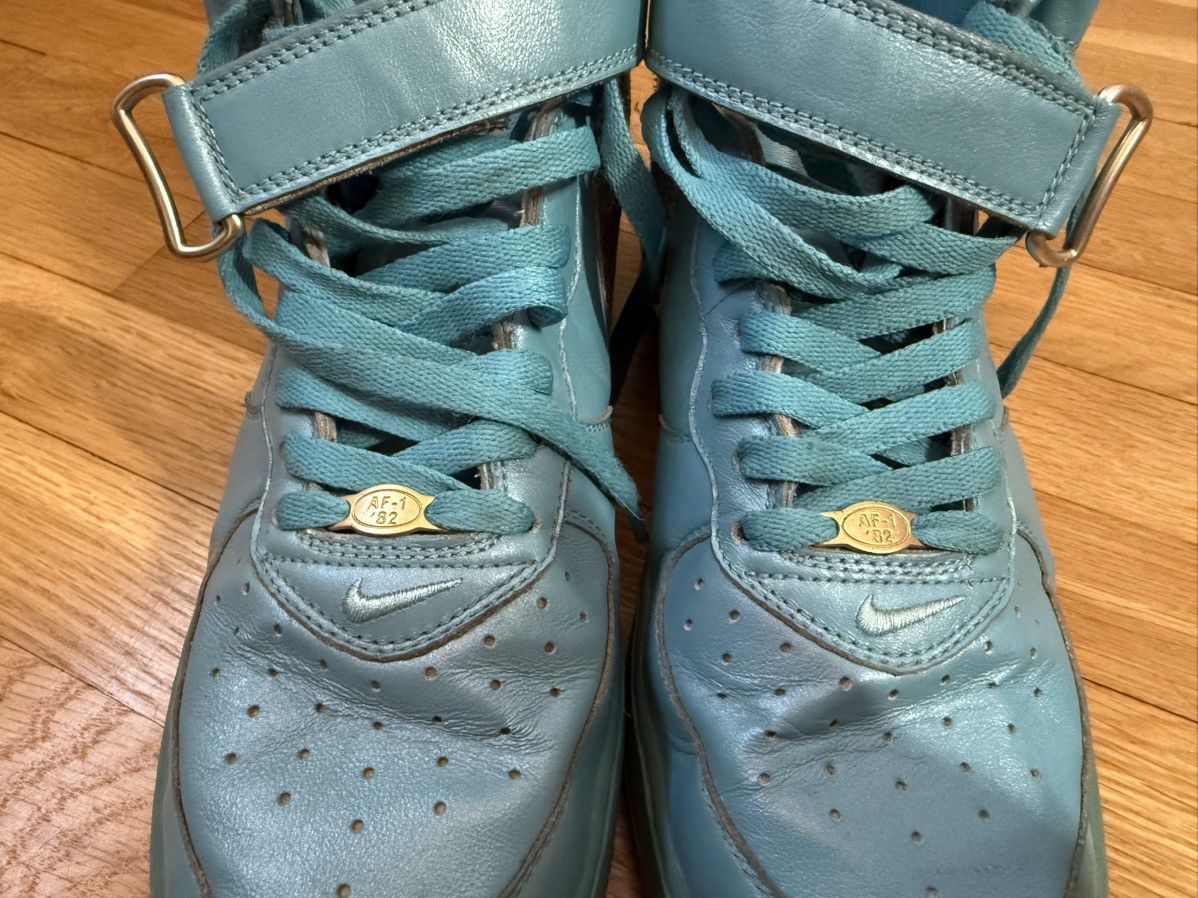 Nike Nike Air Force 1 Mid Top Teal/Gold Size US 10 / EU 43 - 4 Thumbnail