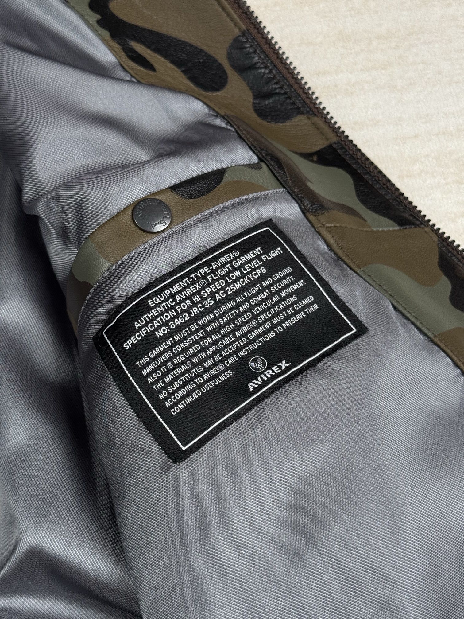 Avirex camo leather jacket Size US L / EU 52-54 / 3 - 10 Thumbnail