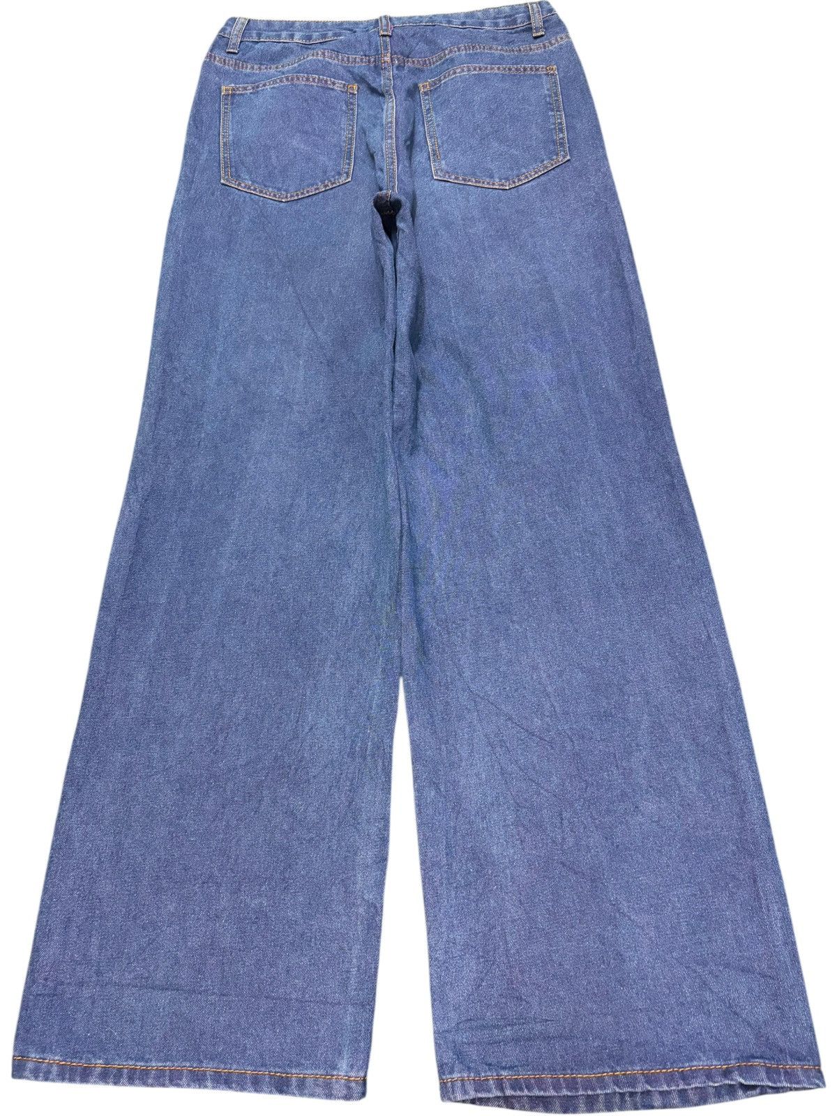Acne Studios Vintage Japanese Brand Ultra Wide Distress Baggy Jeans Size 29" - 2 Thumbnail