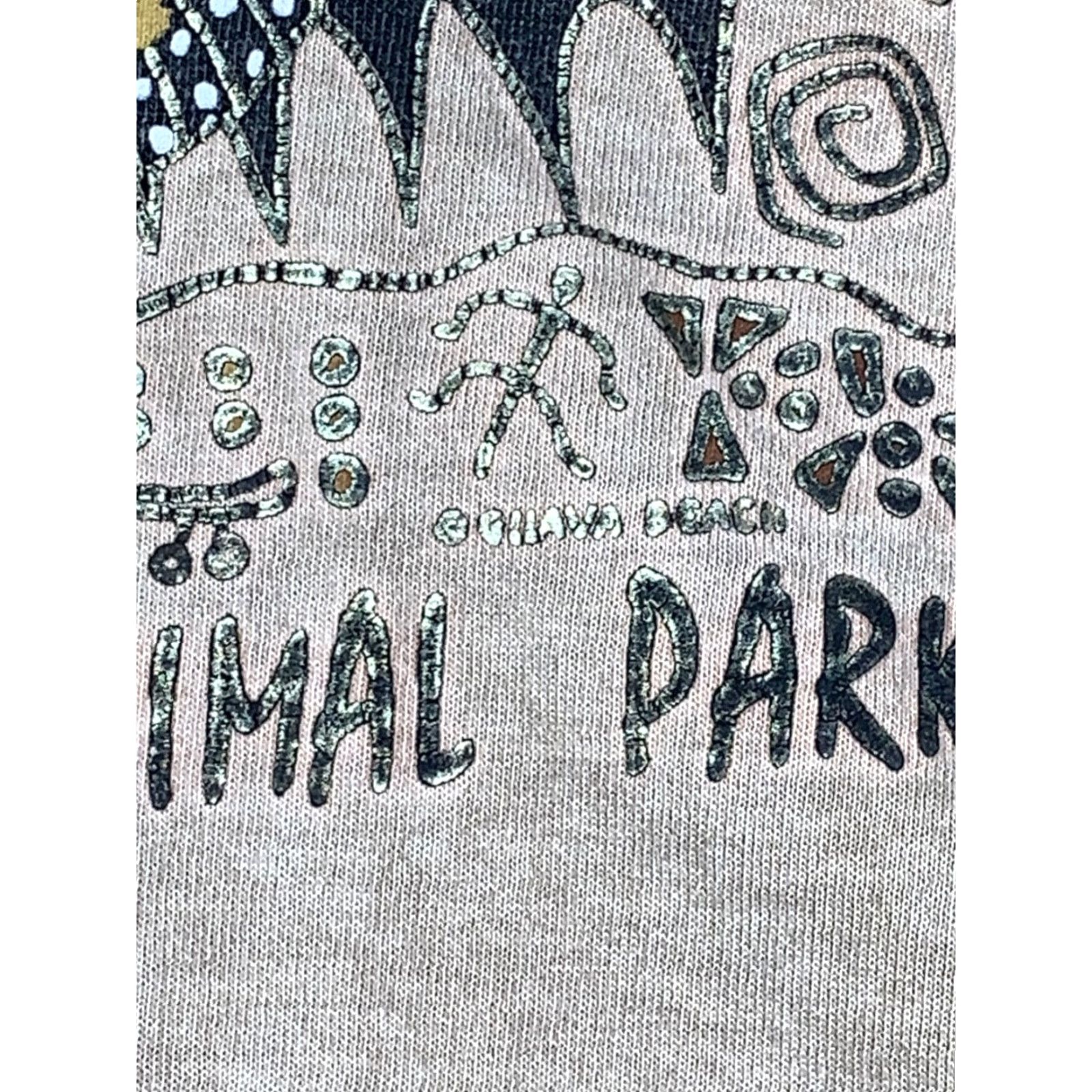 Vintage VINTAGE Womens T Shirt Beige 1990s San Diego Wild Animal Park Mariposa Monarch L Beiges? Size L / US 10 / IT 46 - 5 Thumbnail