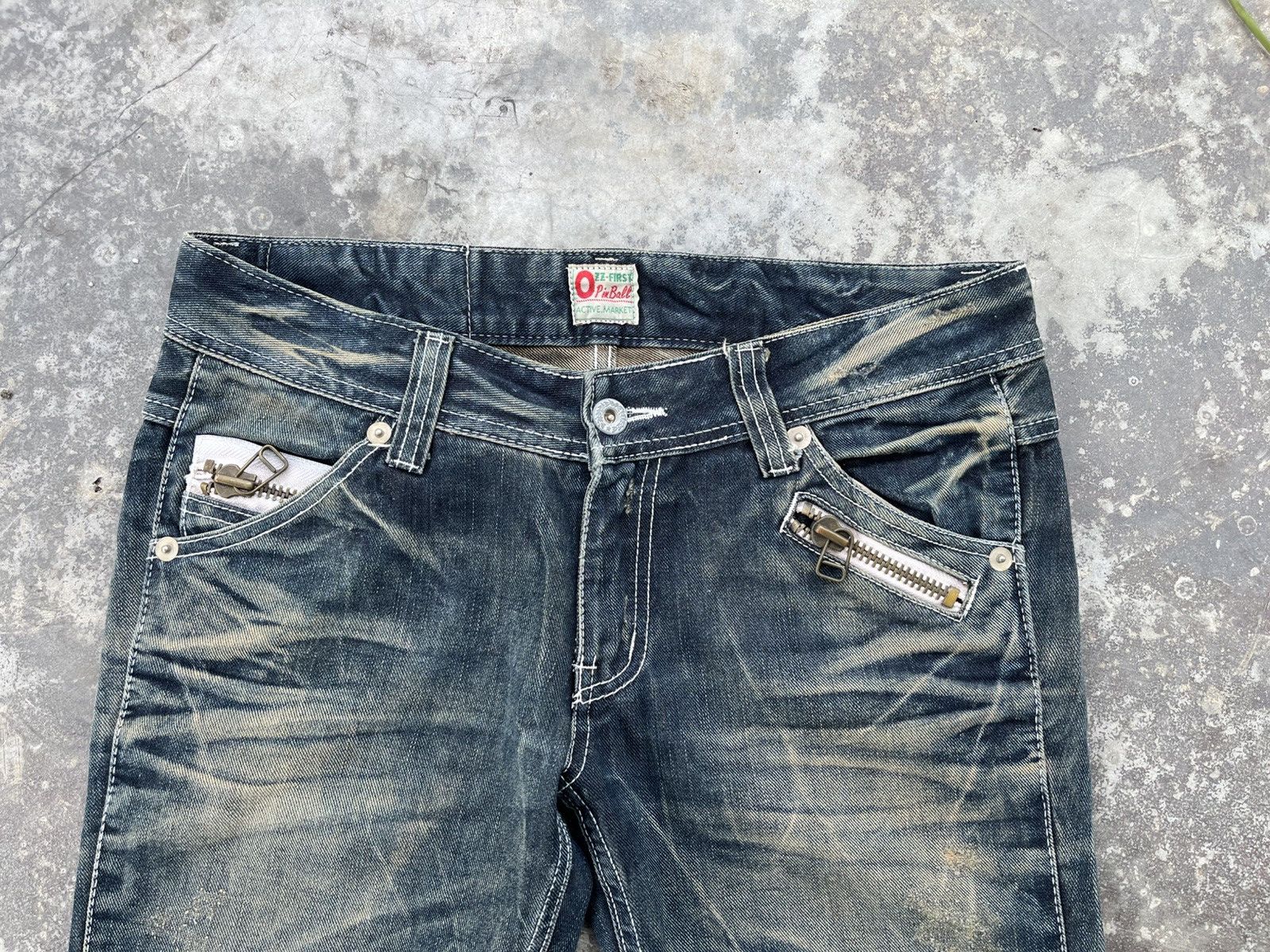 Hysteric Glamour × Japanese Brand × Vintage Crazy Mudwash Hysteric Inspired Denim Size US 33 - 15 Thumbnail