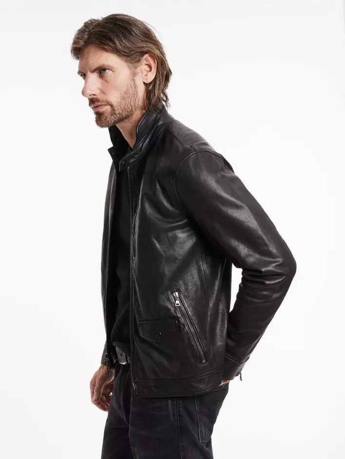 John Varvatos York Leather Jacket. size EU 48 USA 38 Size US M / EU 48-50 / 2 - 11 Thumbnail