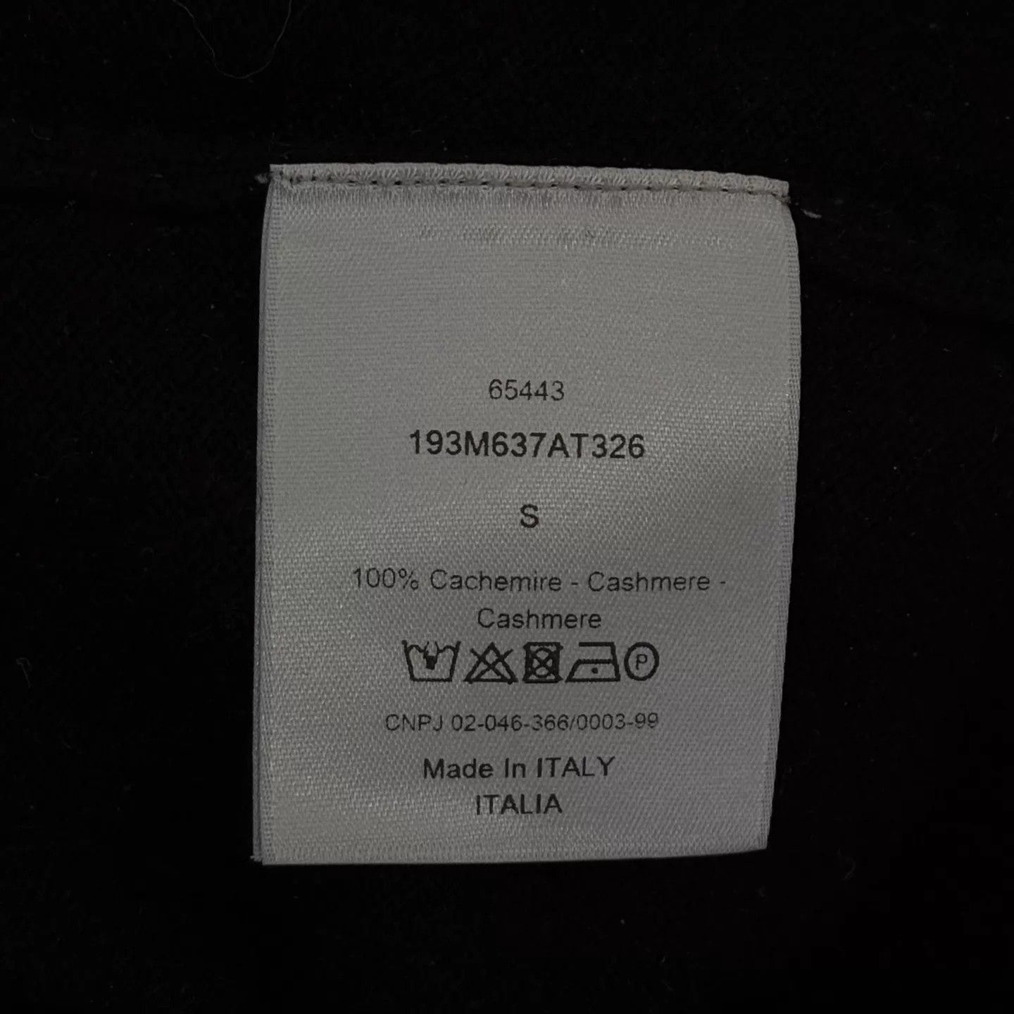 Dior Black Long Sleeve Sweater with Blue Embroidered Design Size US S / EU 44-46 / 1 - 4 Thumbnail