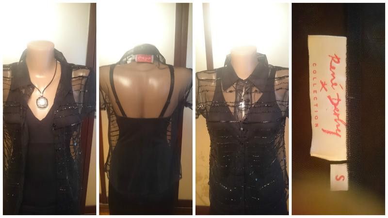 Other rene derby sheer black button up sz S Size S / US 4 / IT 40 - 4 Thumbnail