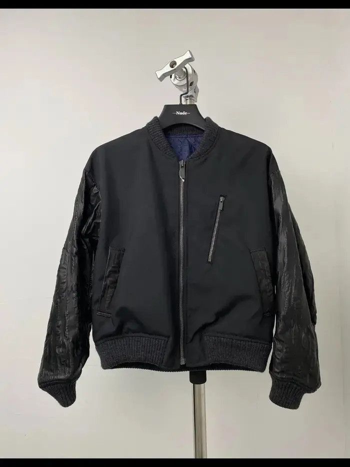 Issey Miyake Issey Miyake Issey Miyake leather sleeve bomber-2506 Size US S / EU 44-46 / 1 - 1 Thumbnail