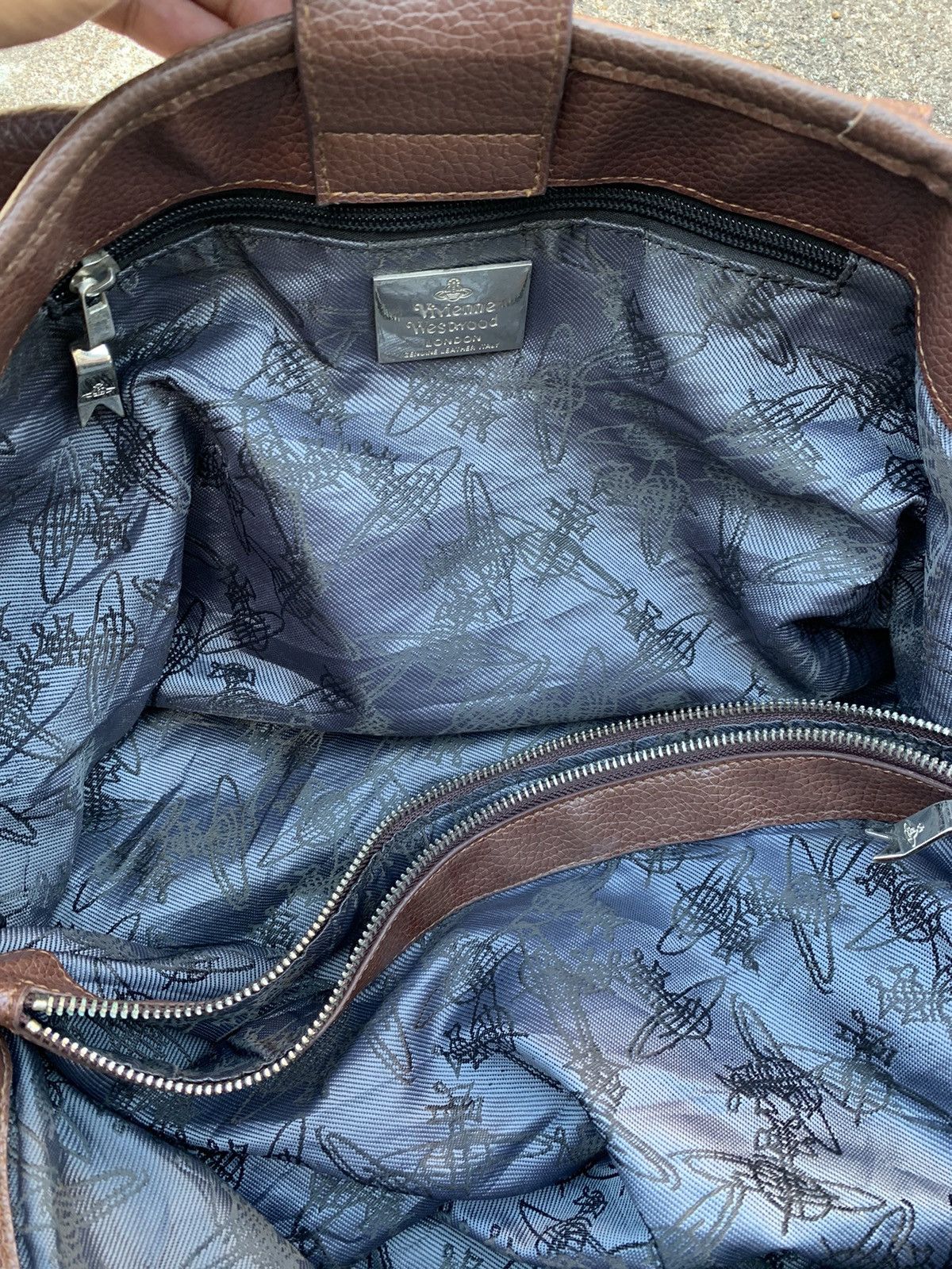 Vivienne Westwood Vivienne Westwood Brown Hobo Shoulder Bag Signature Size 30 - 14 Thumbnail
