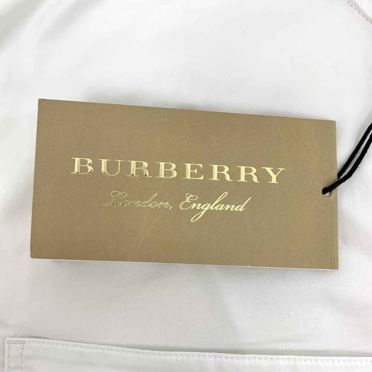 Burberry Burberry White Cotton Bow Tie Waist Long Sleeve Shirt K26WX Size M / US 6-8 / IT 42-44 - 6 Thumbnail