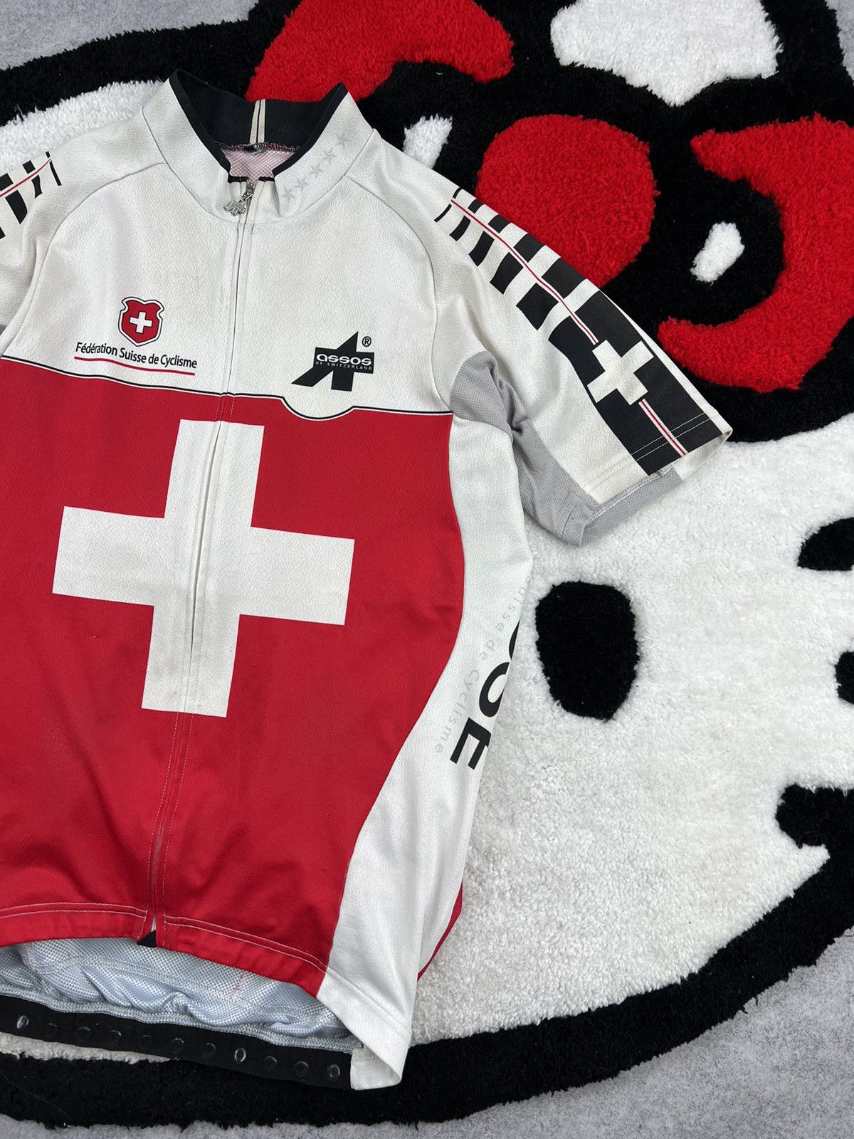 Vintage Vintage Assos Switzerland Team Cycling Racing Jersey Size US XS / EU 42 / 0 - 3 Thumbnail