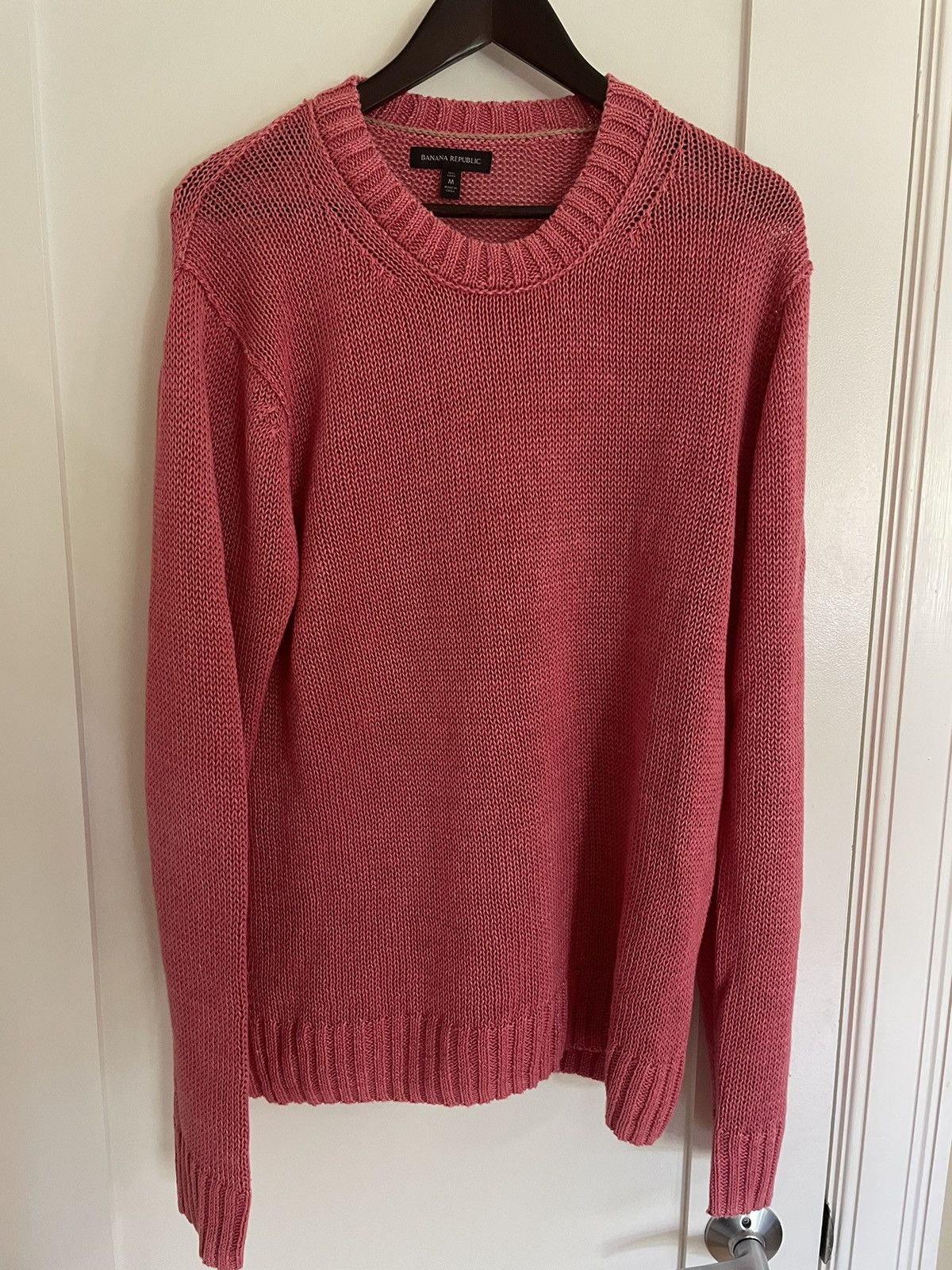 Banana Republic Banana Republic Pink Linen Sweater Size US M / EU 48-50 / 2 - 1 Thumbnail