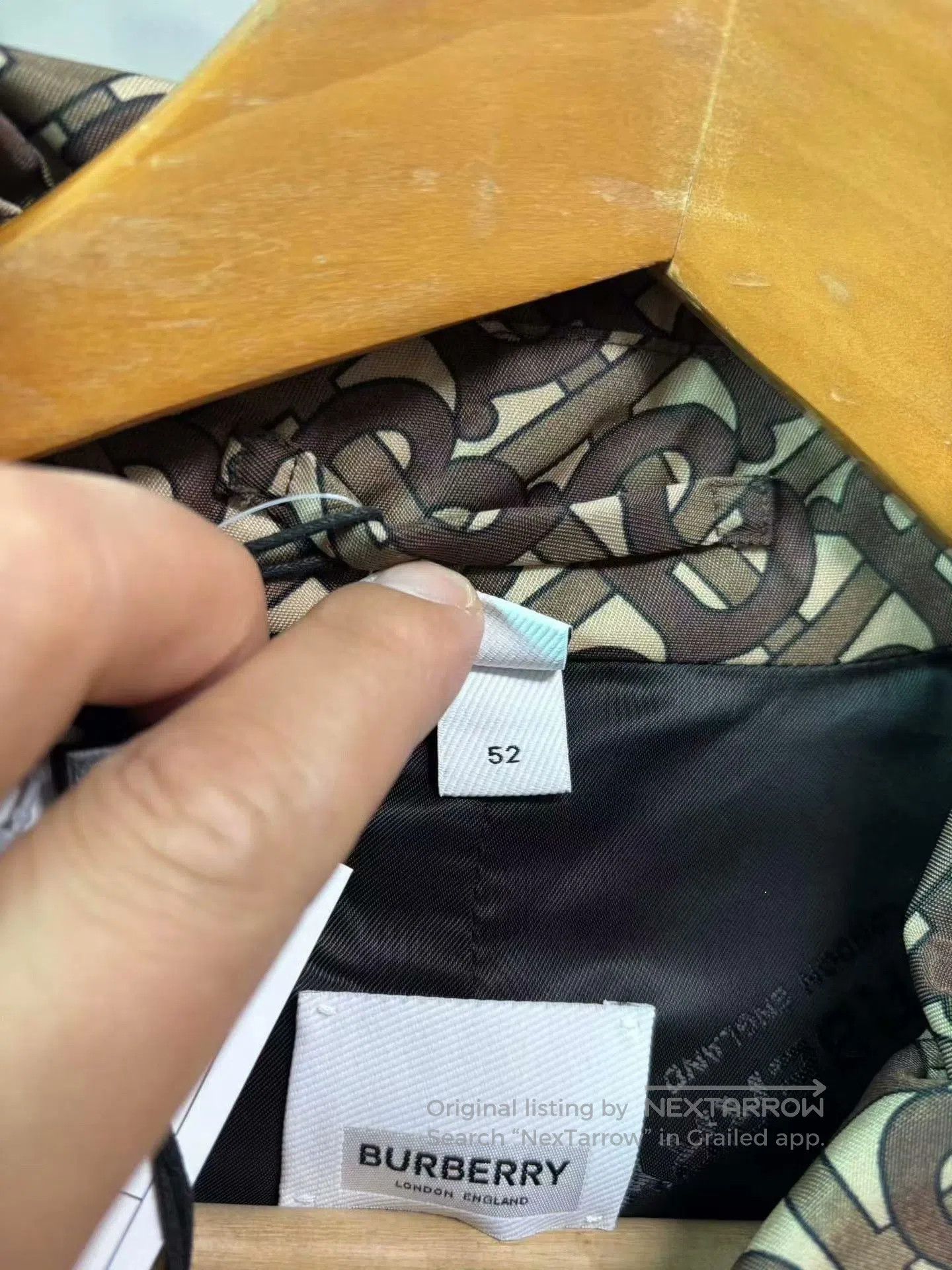 Burberry Burberry Men's Saddle Brown Logo Trench Coat. Size US L / EU 52-54 / 3 - 4 Thumbnail