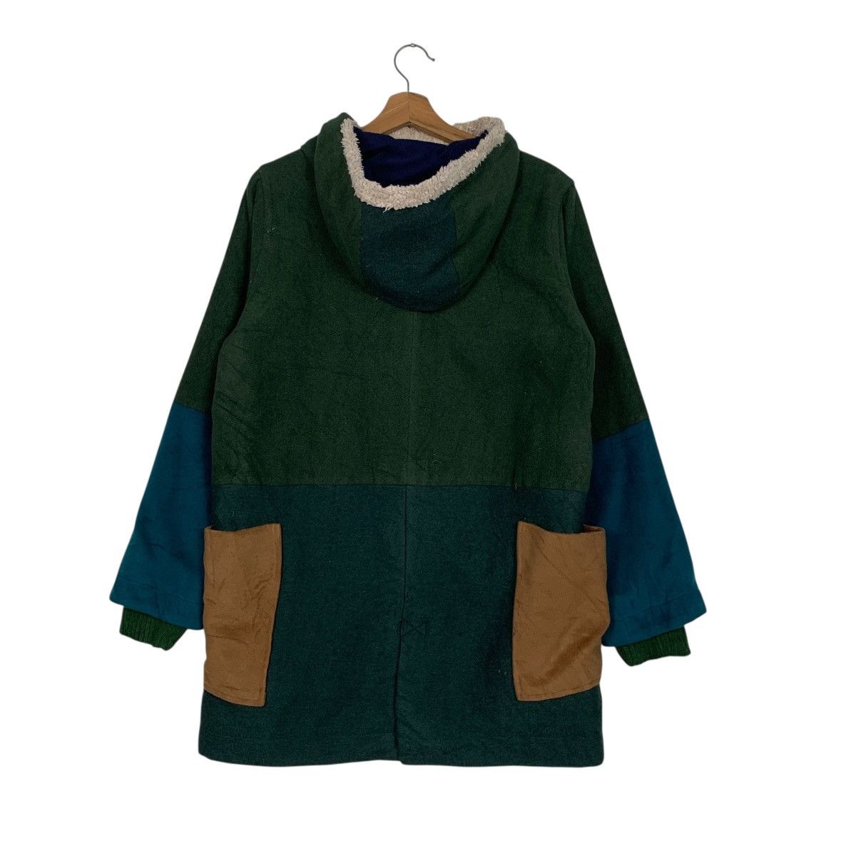 Japanese Brand POU DOU DOU Patchwork Asymmetrical Jacket #3563-C163 Size US M / EU 48-50 / 2 - 7 Thumbnail