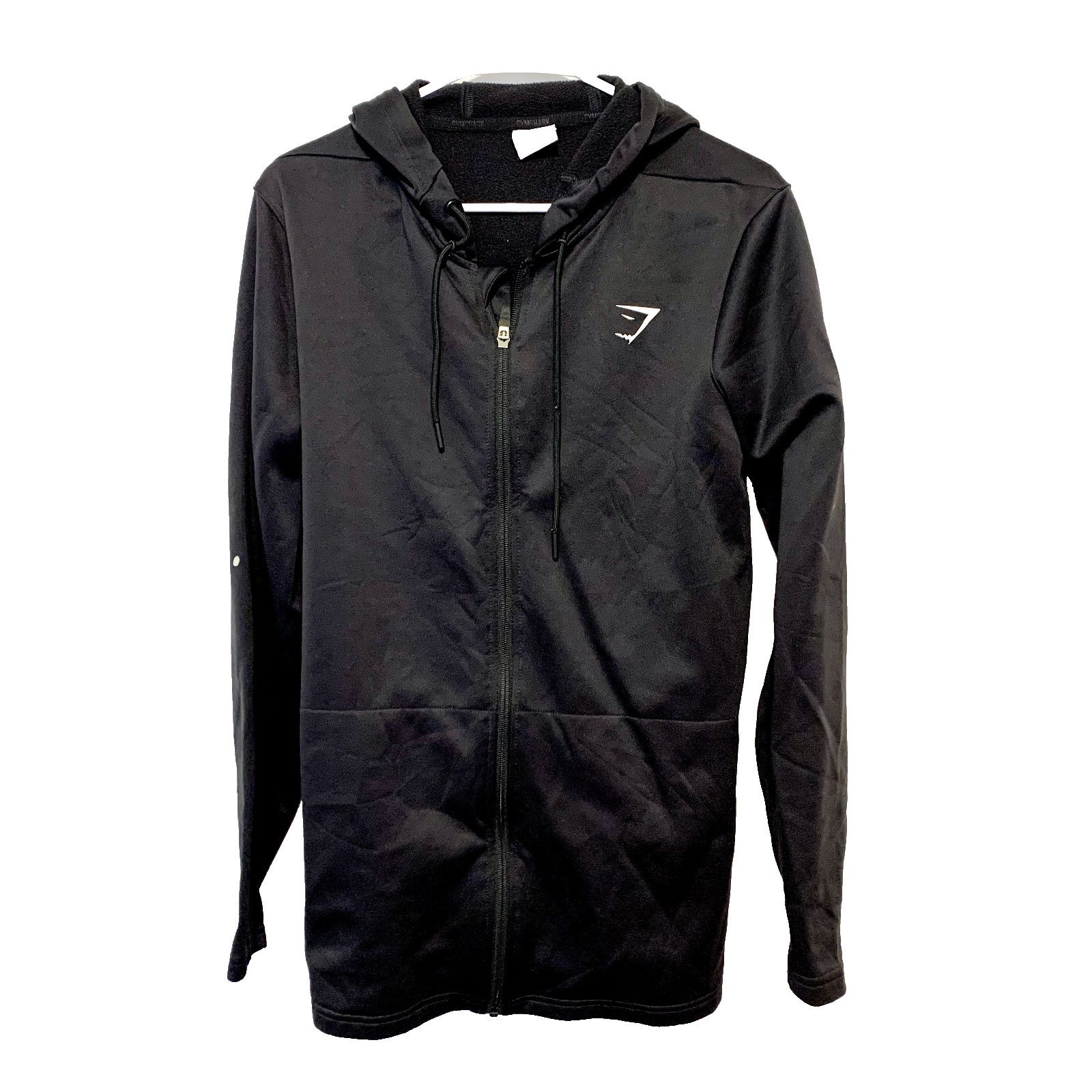 Gymshark Gymshark Sweater Medium Zip Up Black Hooded Athletic Cotton Size US M / EU 48-50 / 2 - 1 Thumbnail
