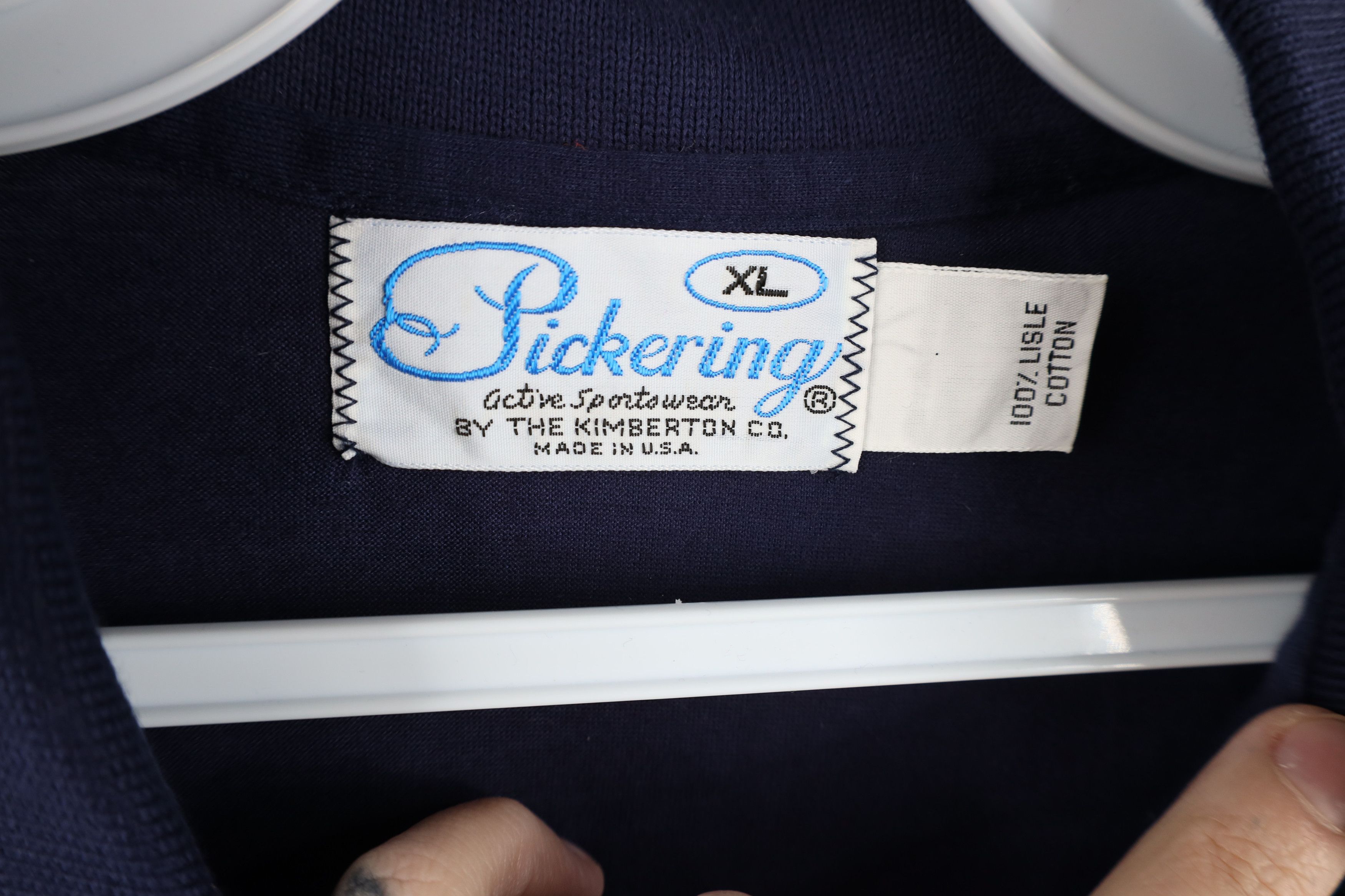Vintage Vintage 70s Streetwear Collared Golf Polo Shirt Blue USA Size US L / EU 52-54 / 3 - 9 Thumbnail