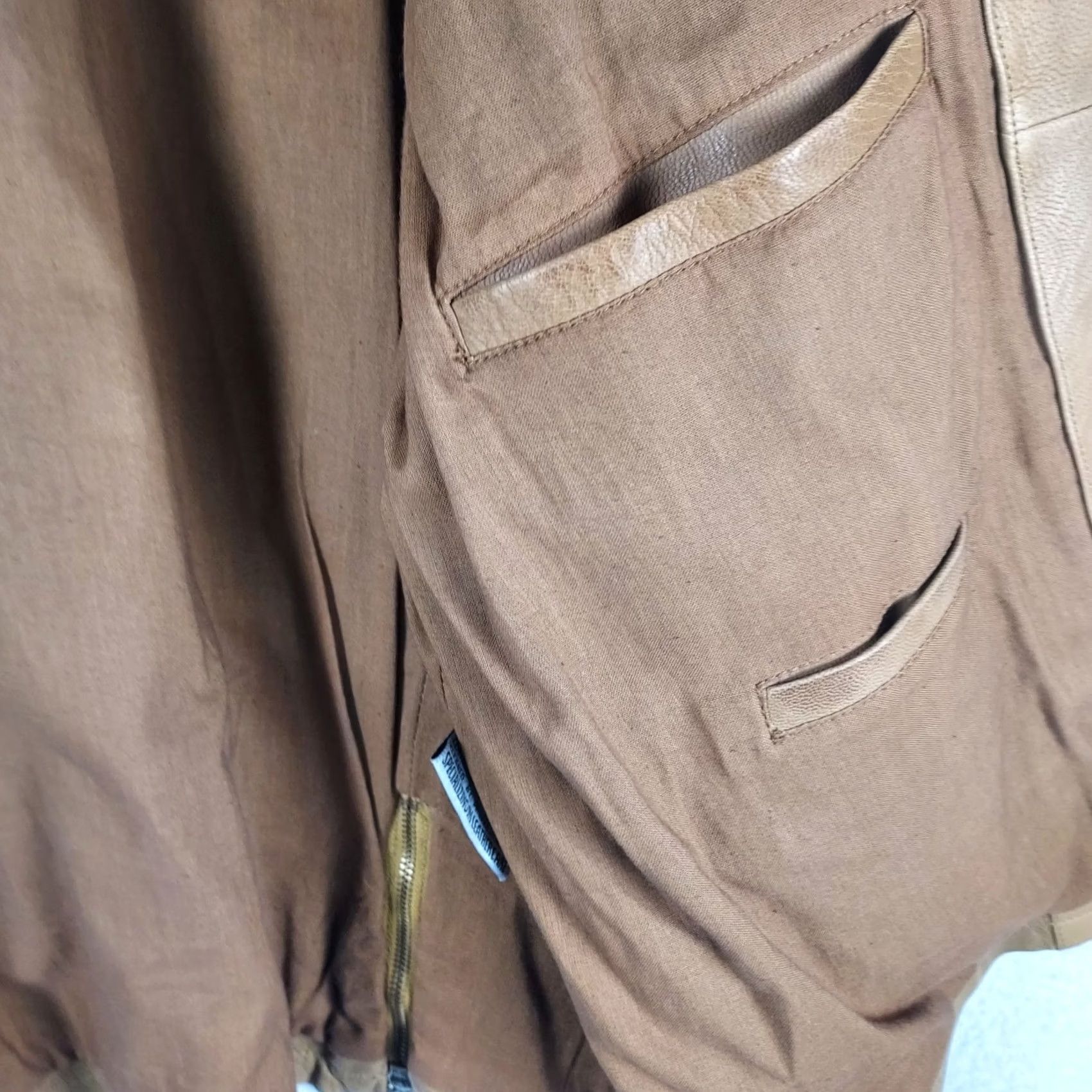 Vintage M & M Wilsons M Julian Leather Jacket Mens XL Brown Zip Bomber Coat Jacket Regular Fit Classic Style Size US XL / EU 56 / 4 - 5 Thumbnail