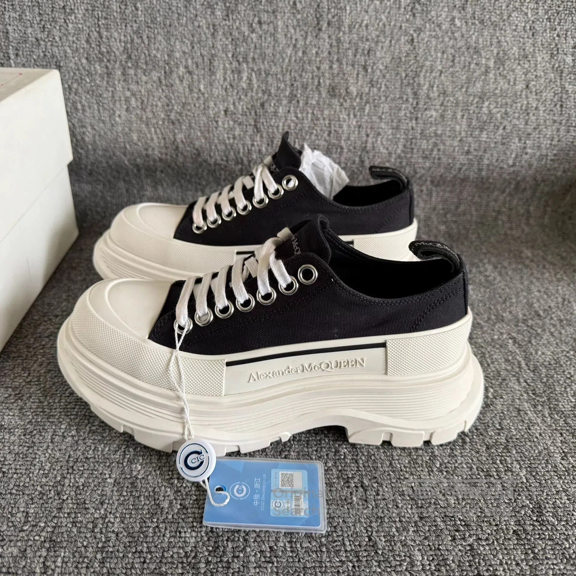 Alexander McQueen Alexander McQueen Platform Canvas Shoes. Size US 4 / IT 34 - 1 Thumbnail