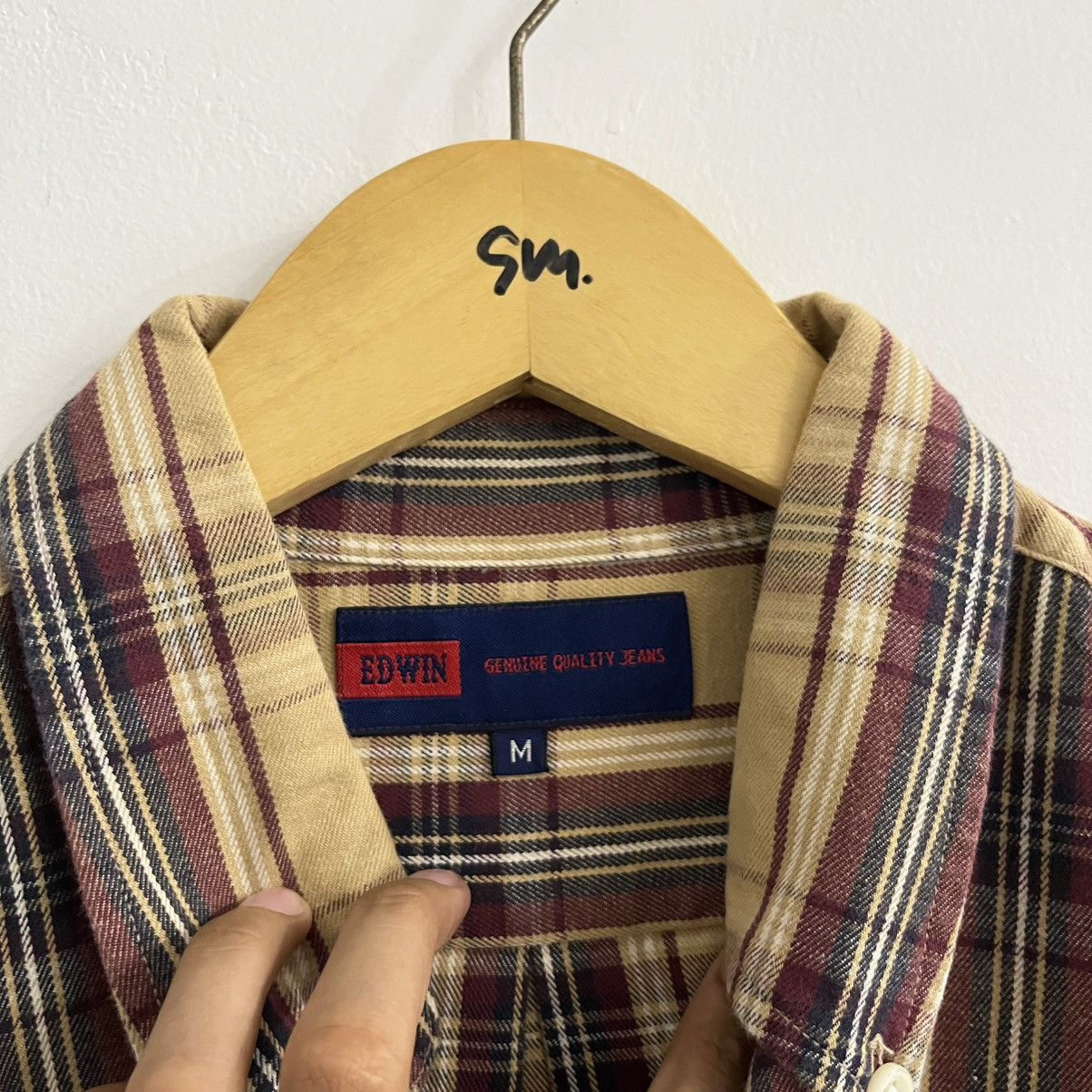 Japanese Brand Edwin Plaid Button Up Shirt Size US M / EU 48-50 / 2 - 4 Thumbnail