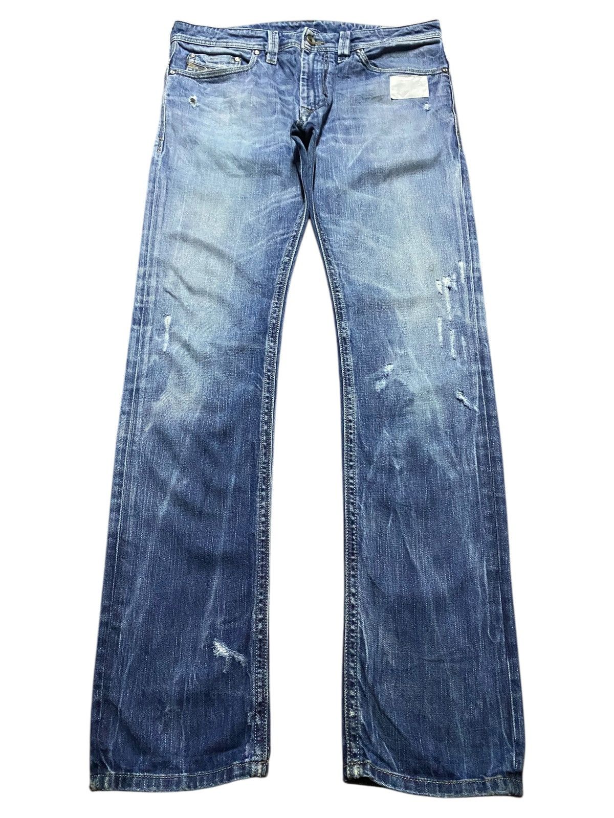 Diesel Vintage Diesel Thanaz Faded Wash Distressed Skinny Jeans Size US 34 / EU 50 - 1 Thumbnail