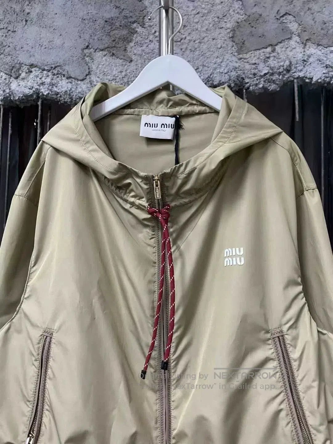 Miu Miu Miu Miu Khaki Zipper Jacket. Size M / US 6-8 / IT 42-44 - 3 Thumbnail