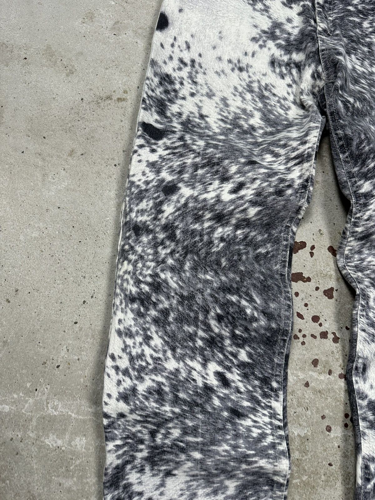 Roberto Cavalli FW1999 Roberto Cavalli Furry Cawprint Movement Pants Size 29" - 5 Thumbnail