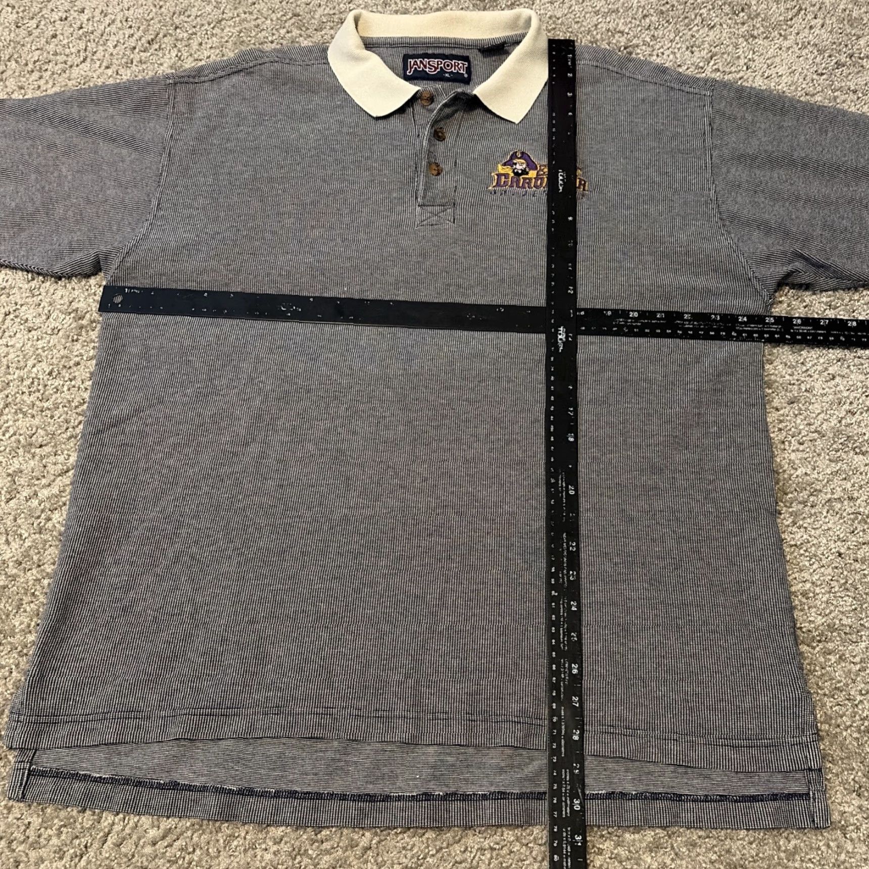 Jansport VINTAGE East Carolina University Pirates Polo Collared Shirt JanSport XL Men Black Polo University Pirates Mens XL Size US XL / EU 56 / 4 - 5 Thumbnail