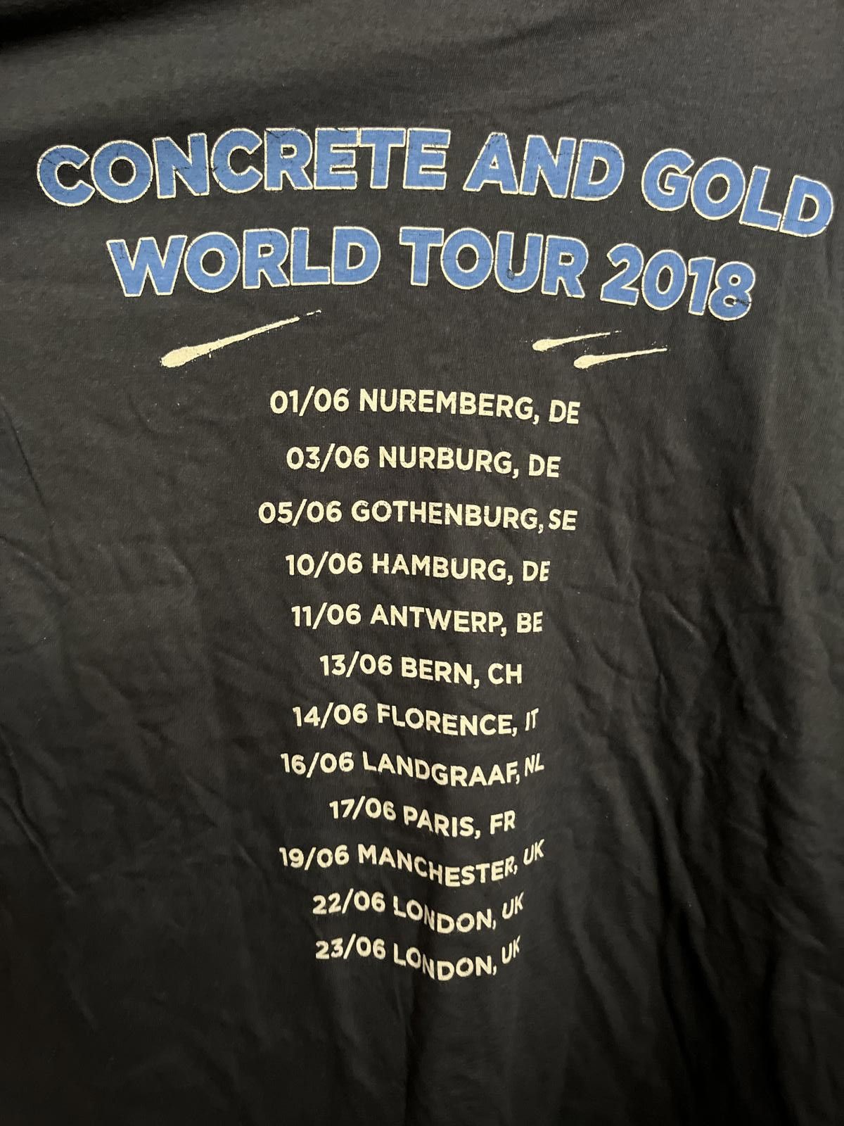 Designer Foo Fighters T-shirt Concrete Gold World Tour 2018 S Size US S / EU 44-46 / 1 - 5 Thumbnail