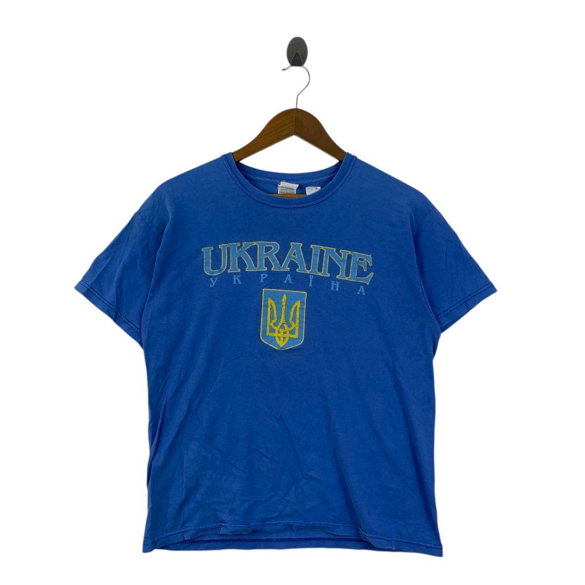 Vintage Vintage UKRAINE YKPAIHA SOLIDARITY World Peace Tee Shirt Top Size M / US 6-8 / IT 42-44 - 4 Thumbnail