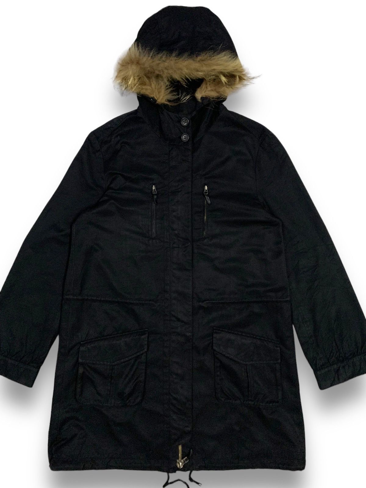 14th Addiction Japanese Brand Multi-pockets Raccoon Fur Hooded Parka Jacket Size US S / EU 44-46 / 1 - 4 Thumbnail